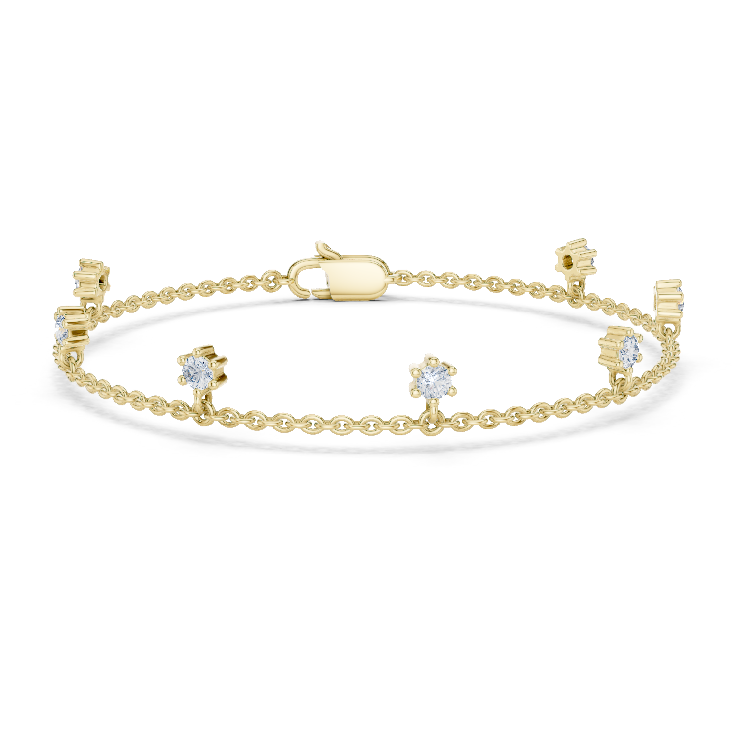 Natural Diamond Charm Bracelet –0.77ct EF/VS Grand Royal Prestige Collection