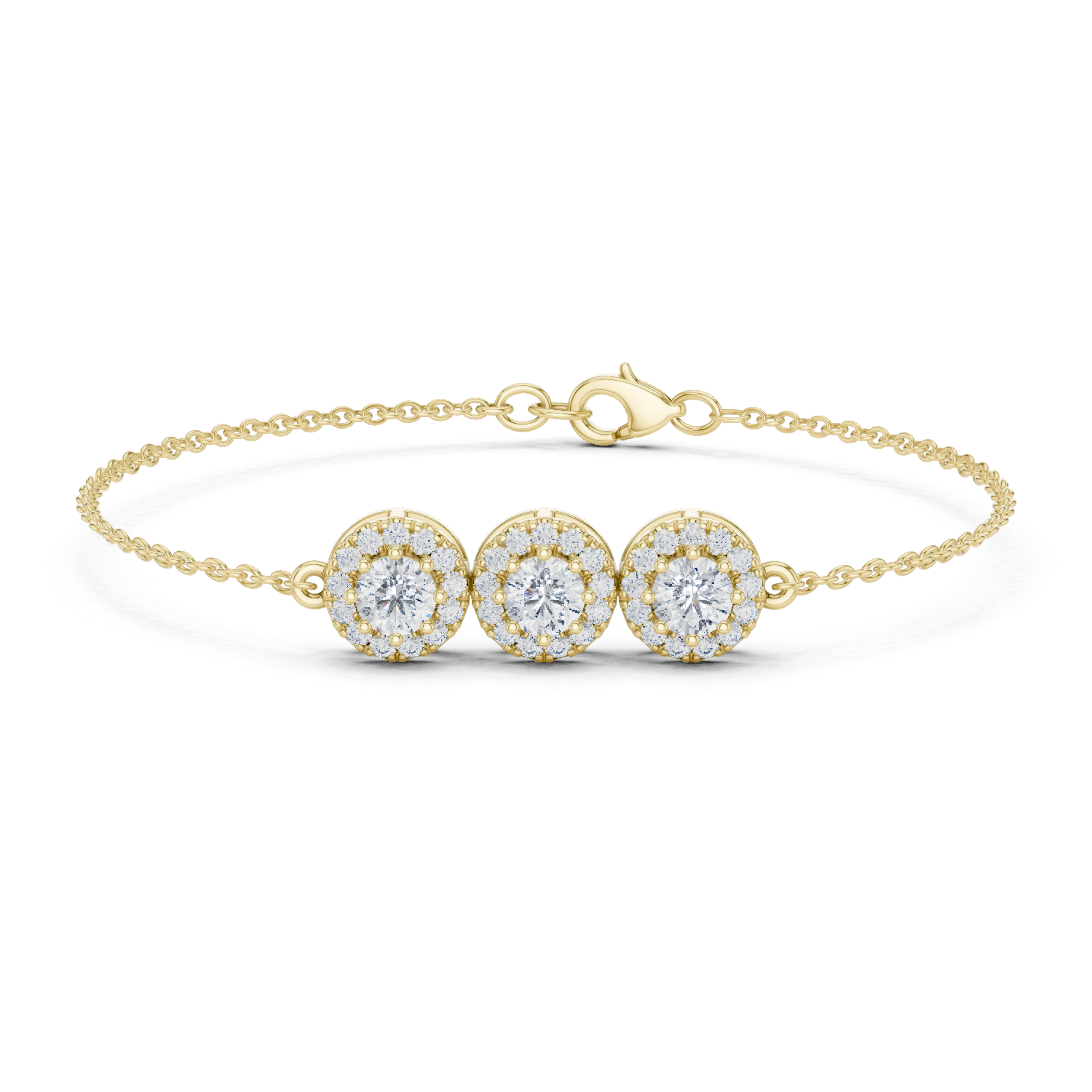 Natural Diamond Charm Bracelet – 1.29ct H/VS1 Timeless Opulence Prestige