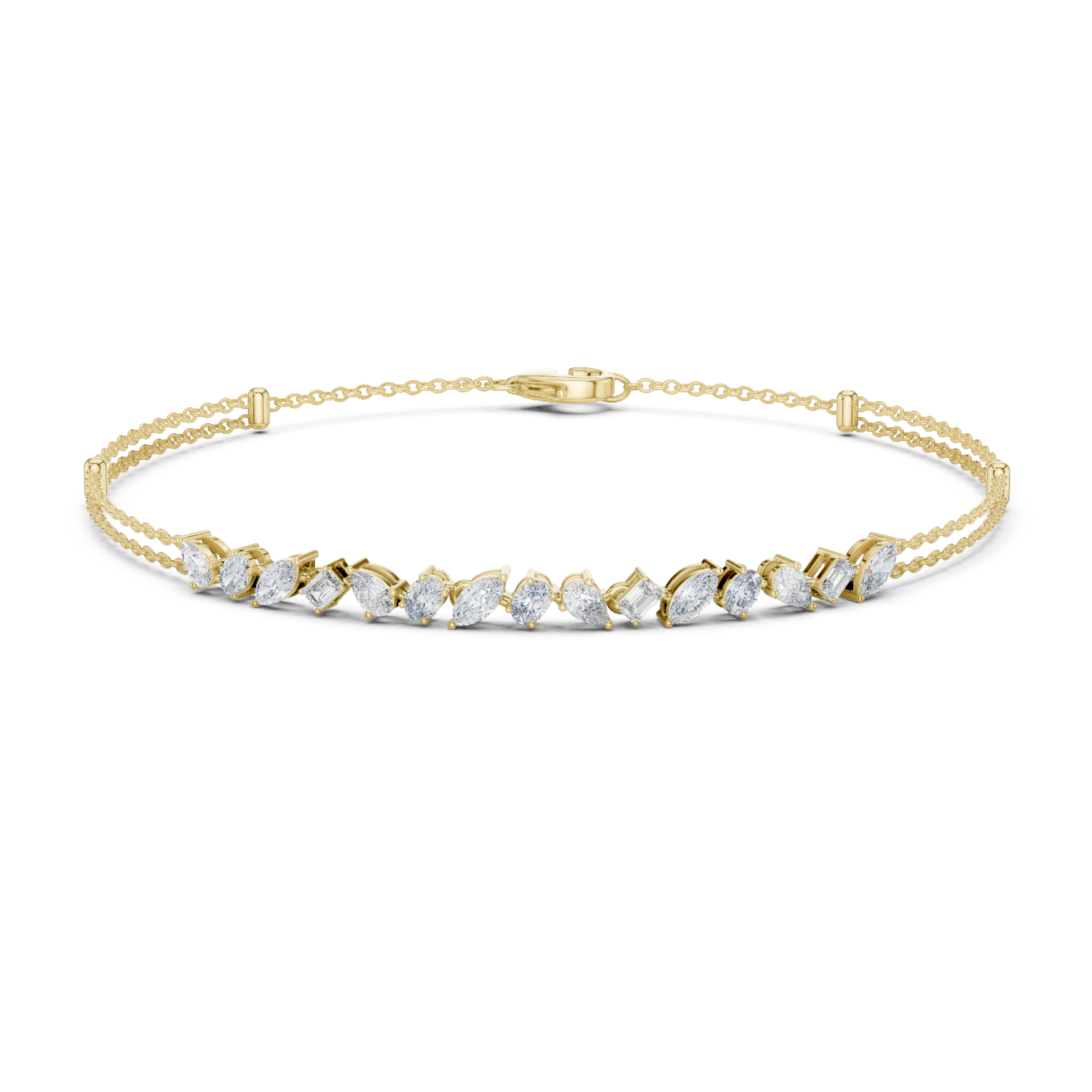 Natural Diamond Charm Bracelet – 1.50ct GH/VS Imperial Prestige Luxe