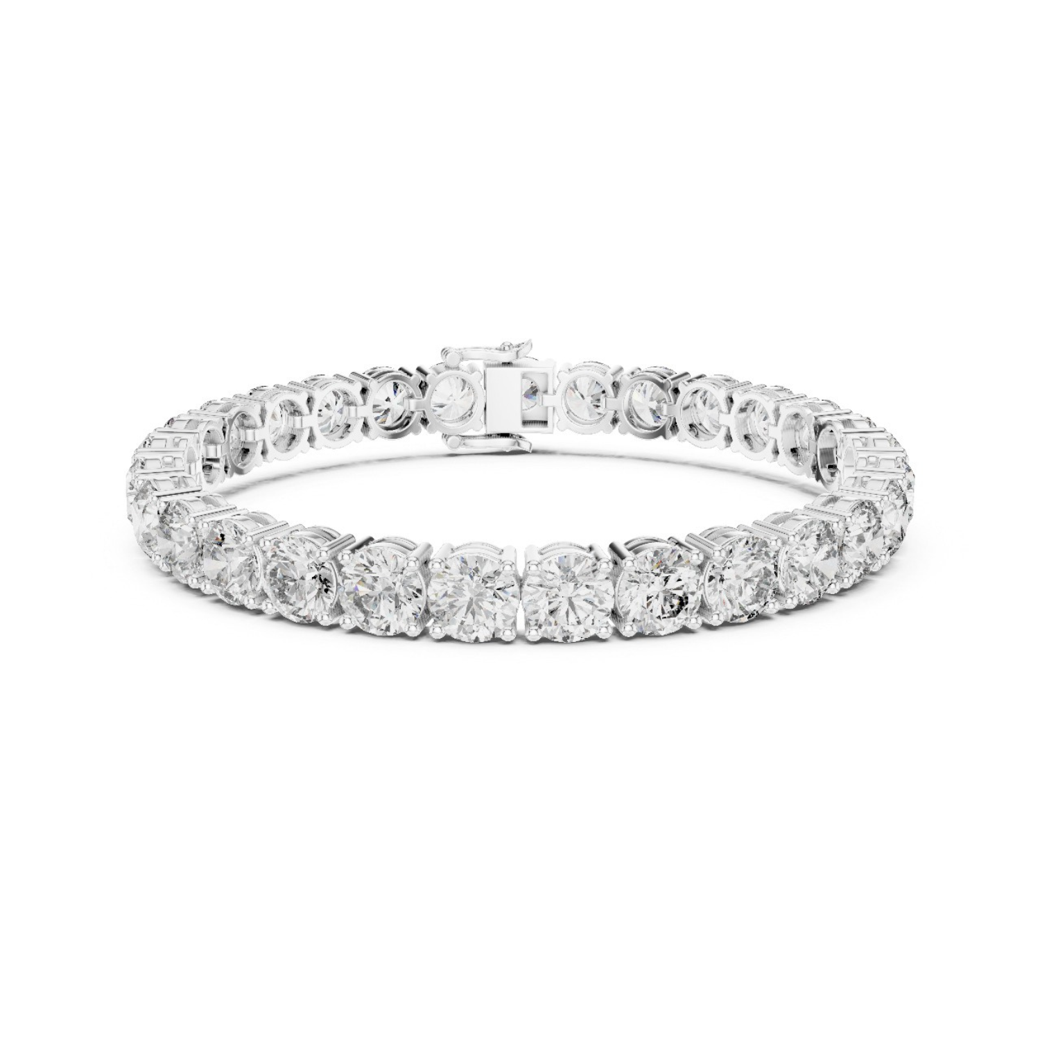 Natural Diamond Tennis Bracelet – 24.65ct I/SI1 Elite Heritage Collection