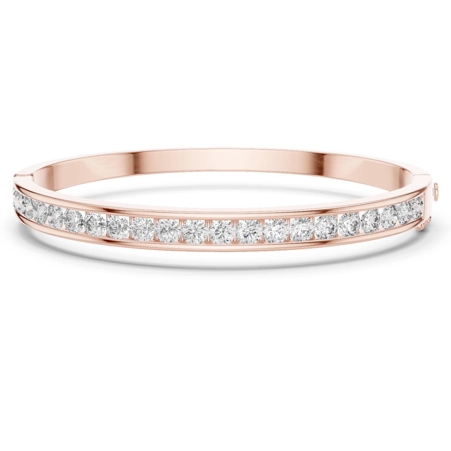 Natural Diamond Bangle Bracelet – 3.46ct EF/VS Elite Luxe Collection