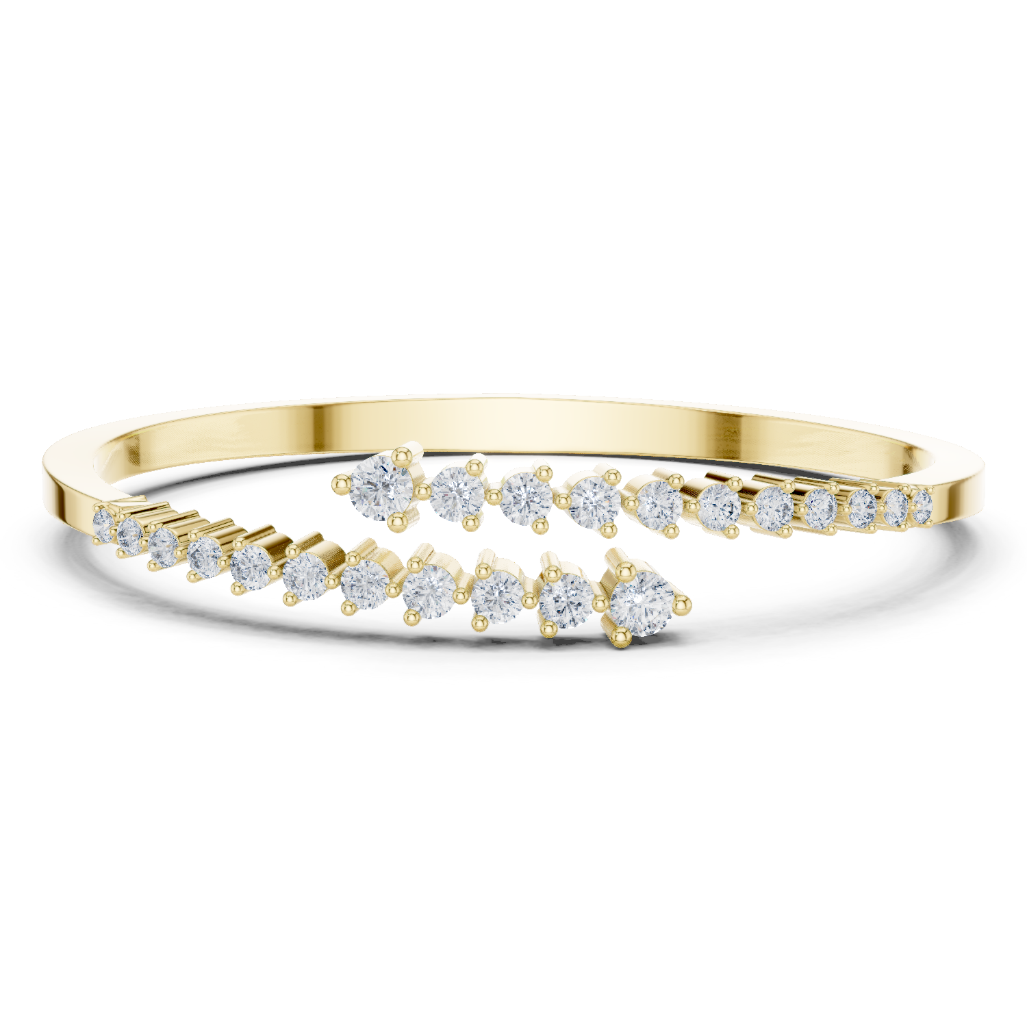 Natural Diamond Cuff Bracelet –1.96ct H/SI1 Supreme Heritage Prestige