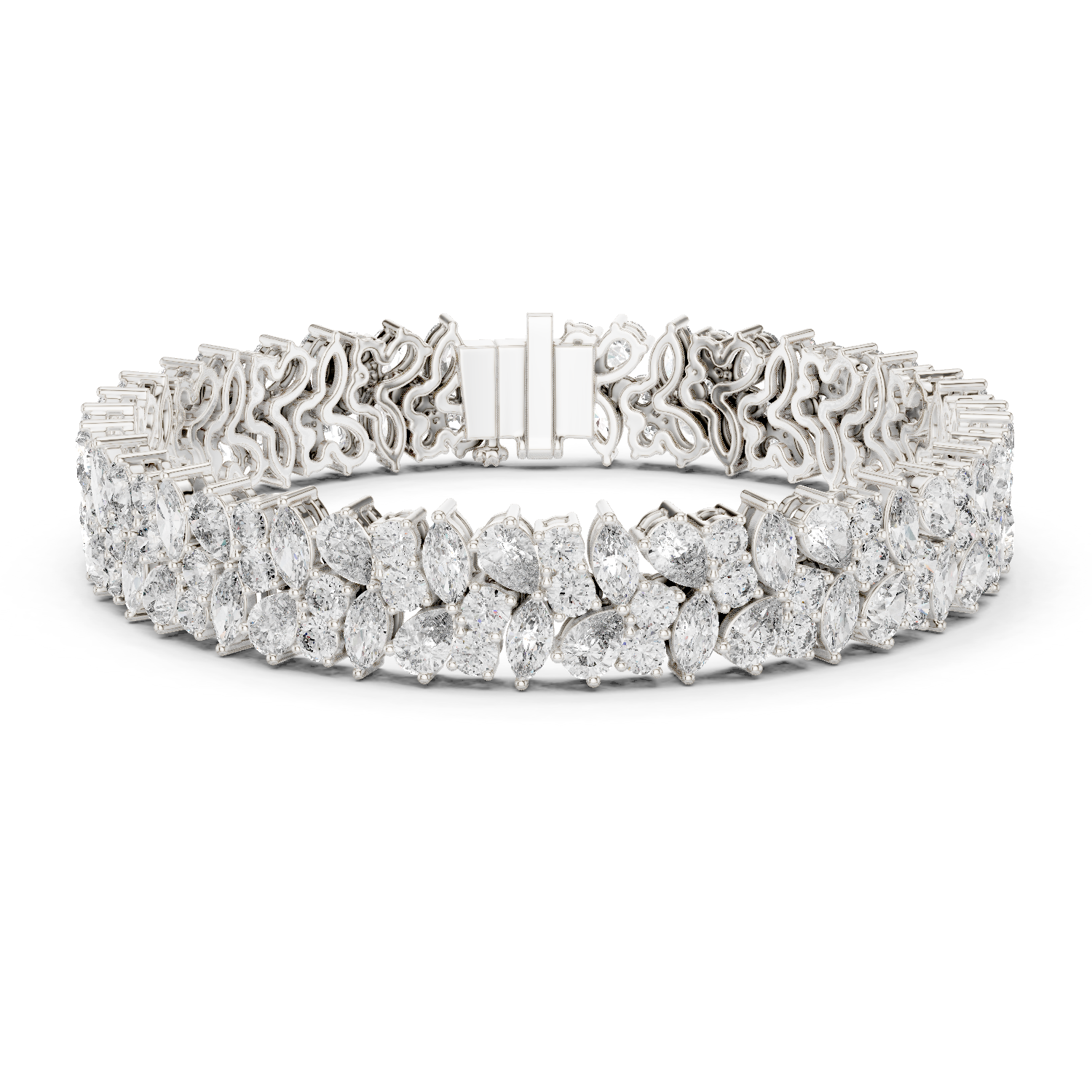 Natural Diamond Tennis Bracelet – 13.50ct GH/VS Regal Aura Heritage Collection