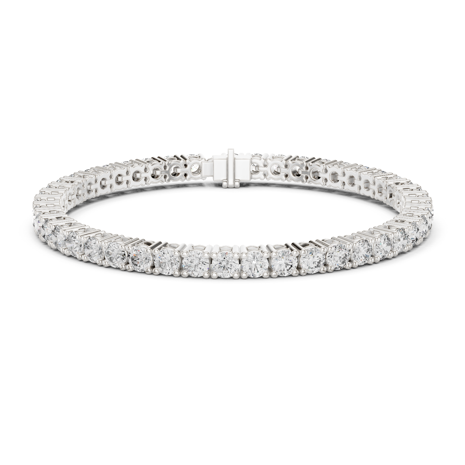 Natural Diamond Tennis Bracelet – 7.42ct GH/VS Timeless Grandeur Prestige Edition