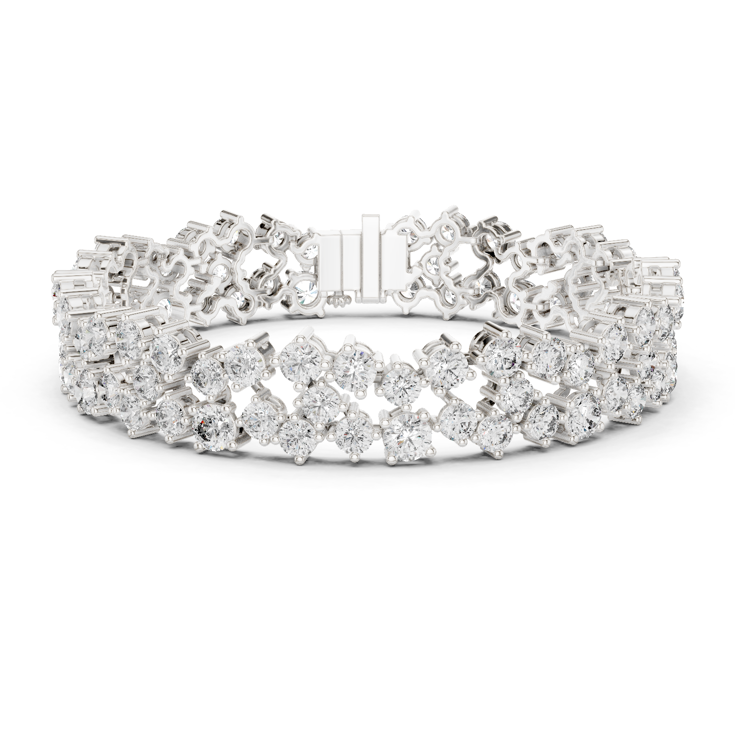 Natural Diamond Tennis Bracelet –14.45ct I/VS1 Ultimate Prestige Luxe Edition
