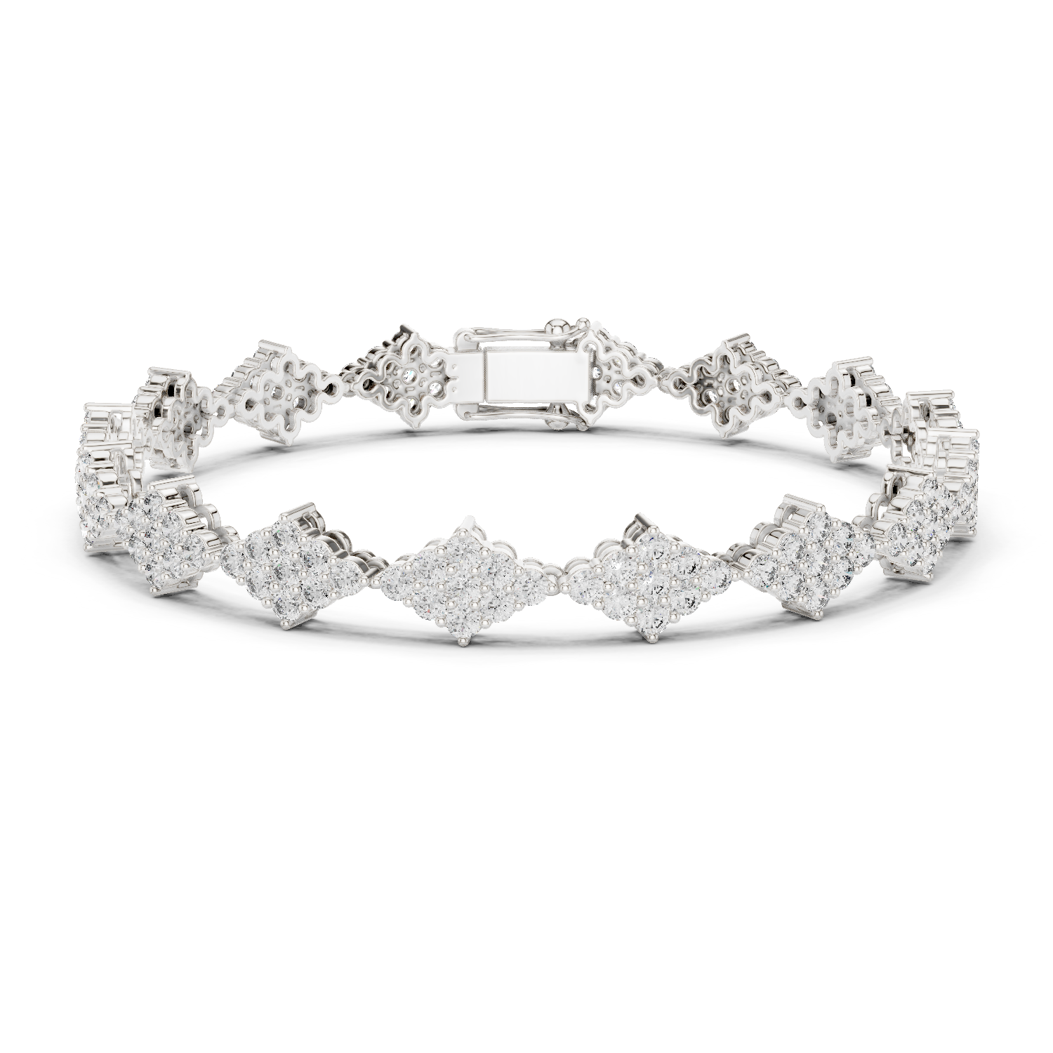 Natural Diamond Tennis Bracelet – 5.76ct GH/VS Majestic Aura Heritage Collection