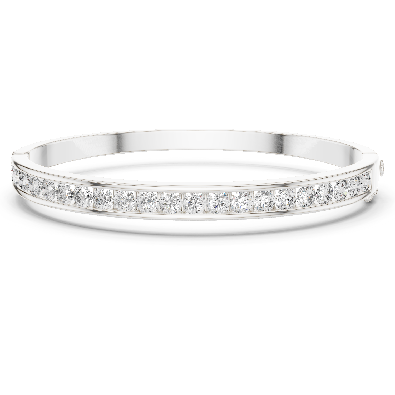 Natural Diamond Bangle Bracelet – 3.46ct EF/VS Elite Luxe Collection