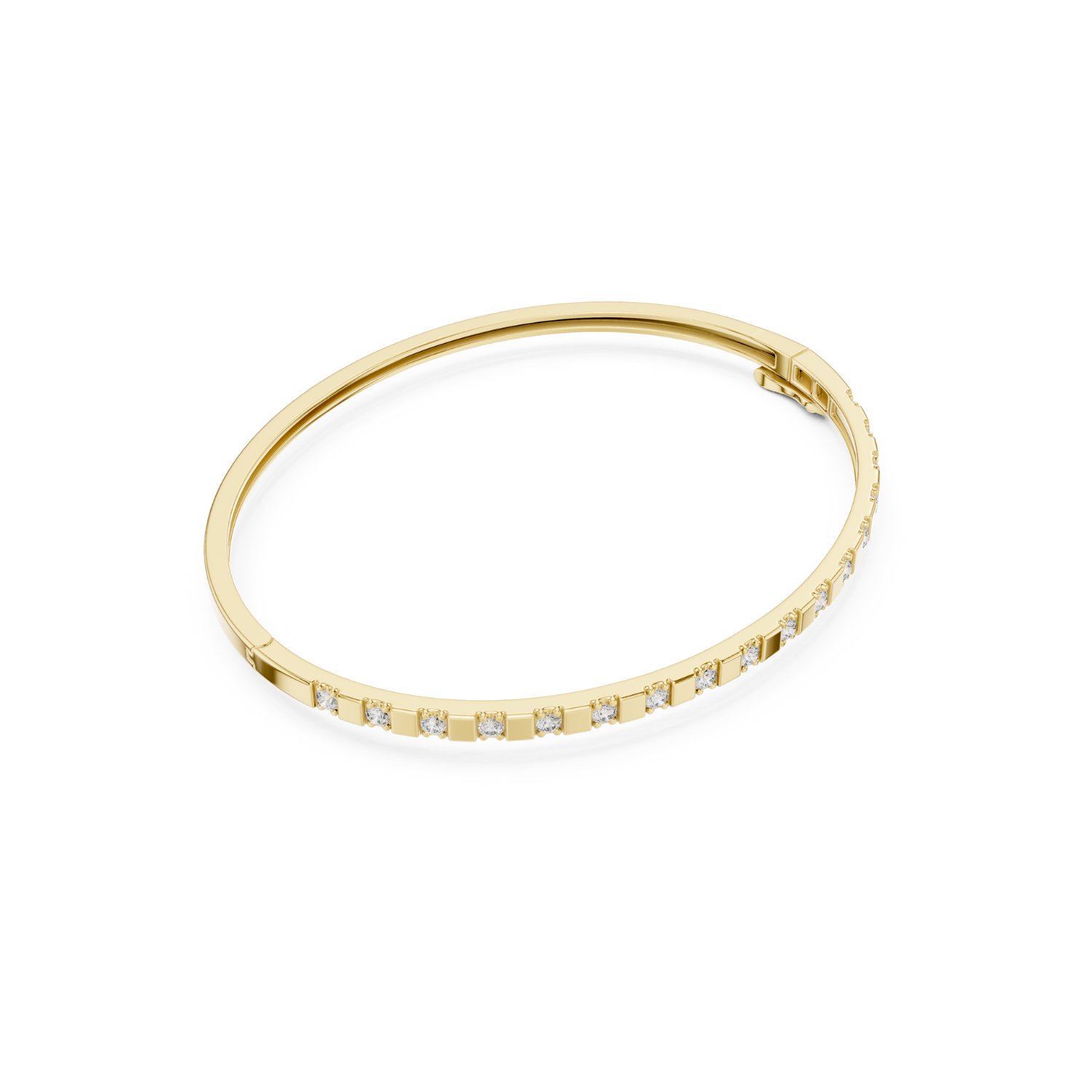 Natural Diamond Bangle Bracelet – 0.51ct EF/VS Exclusive Royal Luxe Series