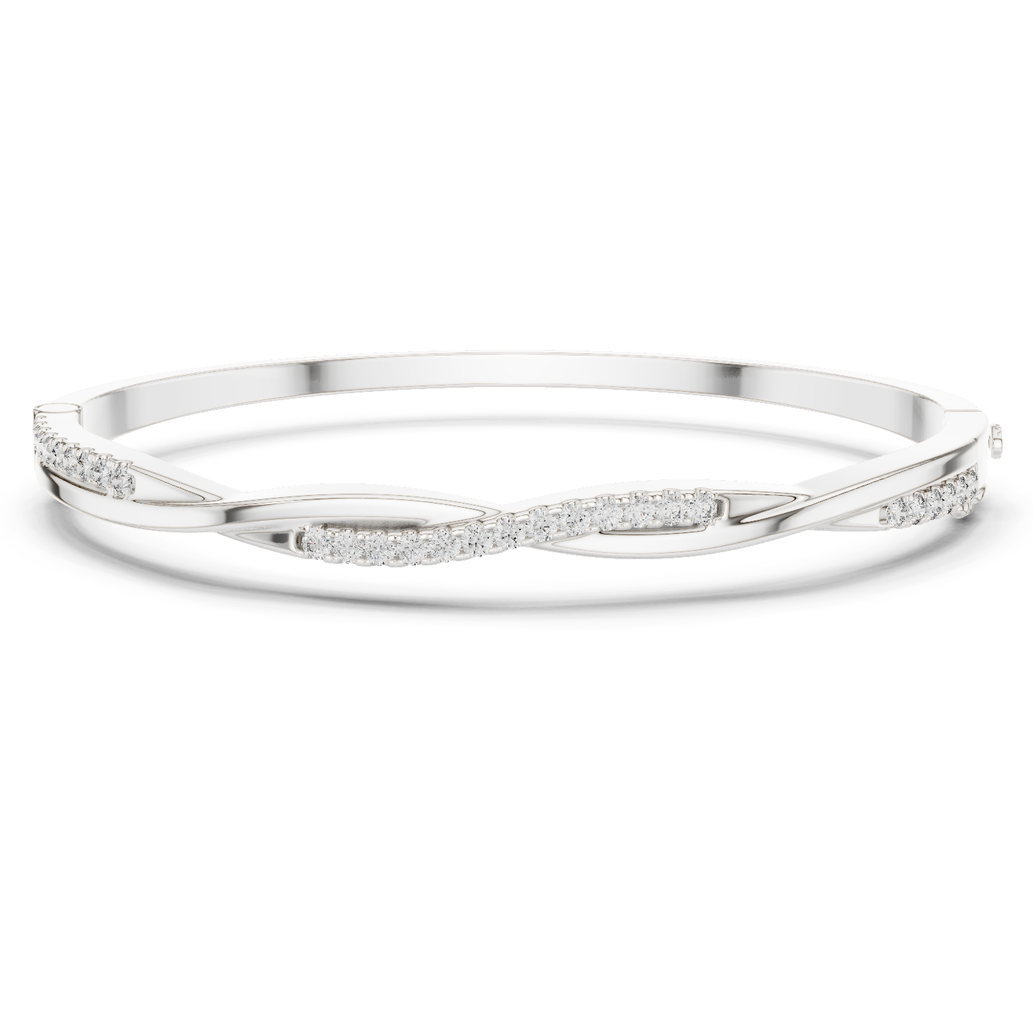 Natural Diamond Bangle Bracelet – 0.70ct EF/VS Heirloom Luxe Collection
