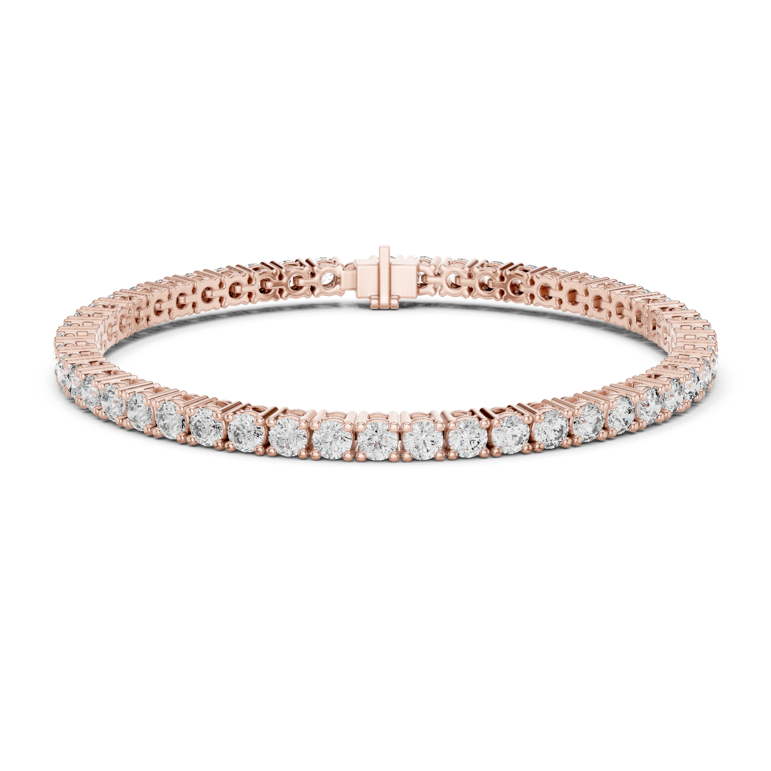 Natural Diamond Tennis Bracelet – 6.37ct GH/SI Royal Opulence Luxe Collection