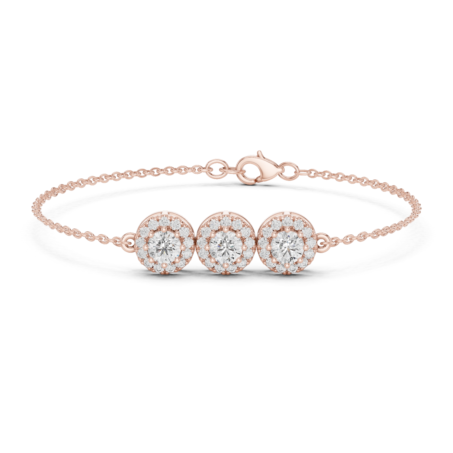 Natural Diamond Charm Bracelet – 1.29ct H/VS1 Timeless Opulence Prestige