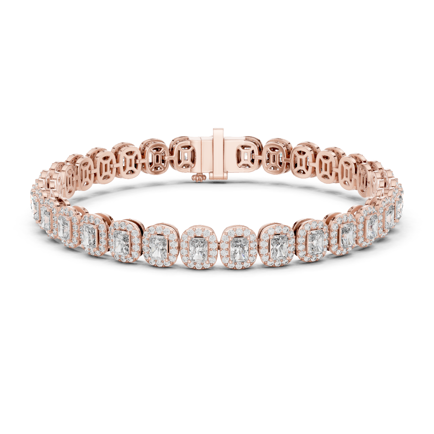 Natural Diamond Tennis Bracelet – 7.04ct GH/VS Exclusive Luxe Collection