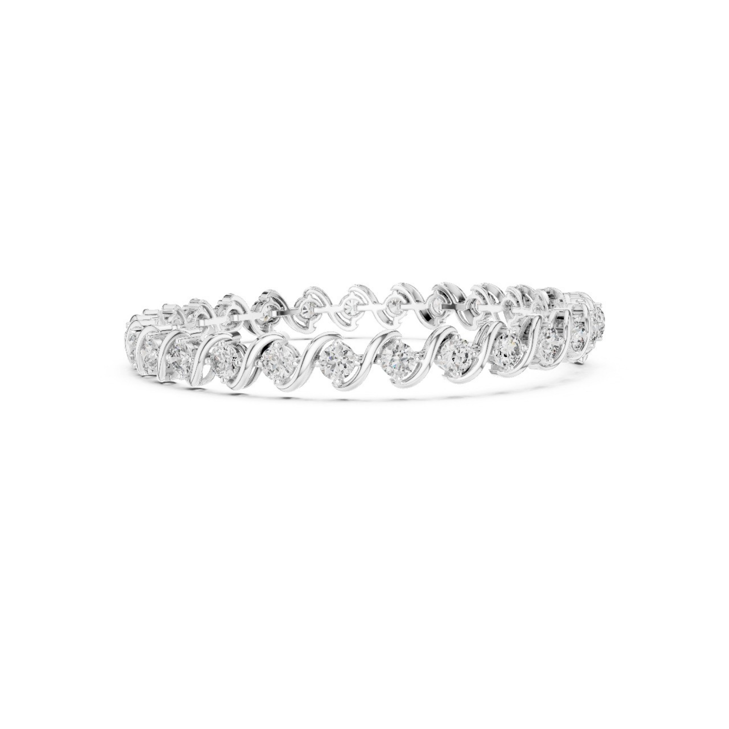 Natural Diamond Tennis Bracelet – 6.45ct H/SI1 Exclusive Heritage Luxe