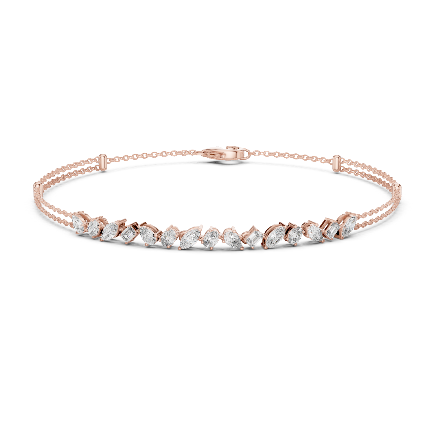 Natural Diamond Charm Bracelet – 1.50ct GH/VS Imperial Prestige Luxe