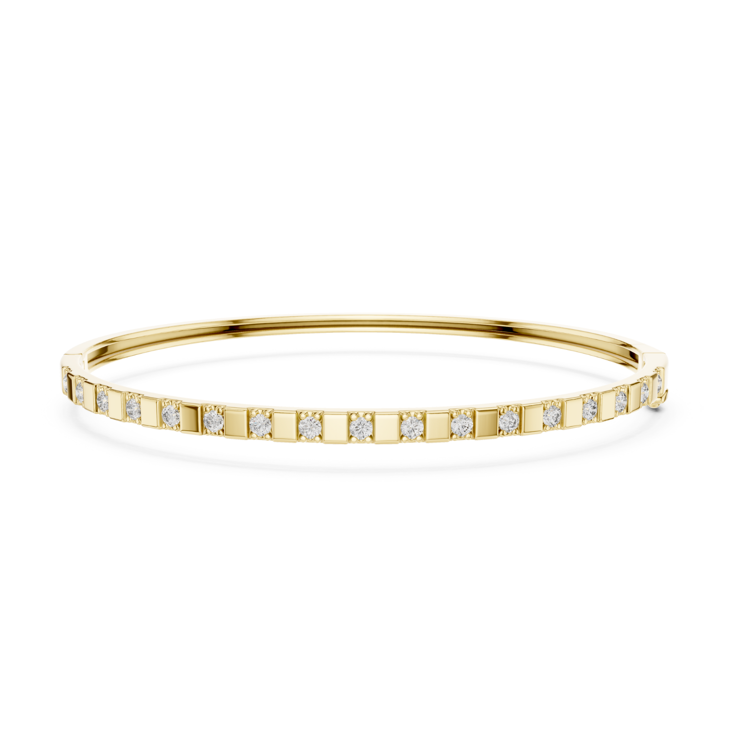 Natural Diamond Bangle Bracelet – 0.51ct EF/VS Exclusive Royal Luxe Series