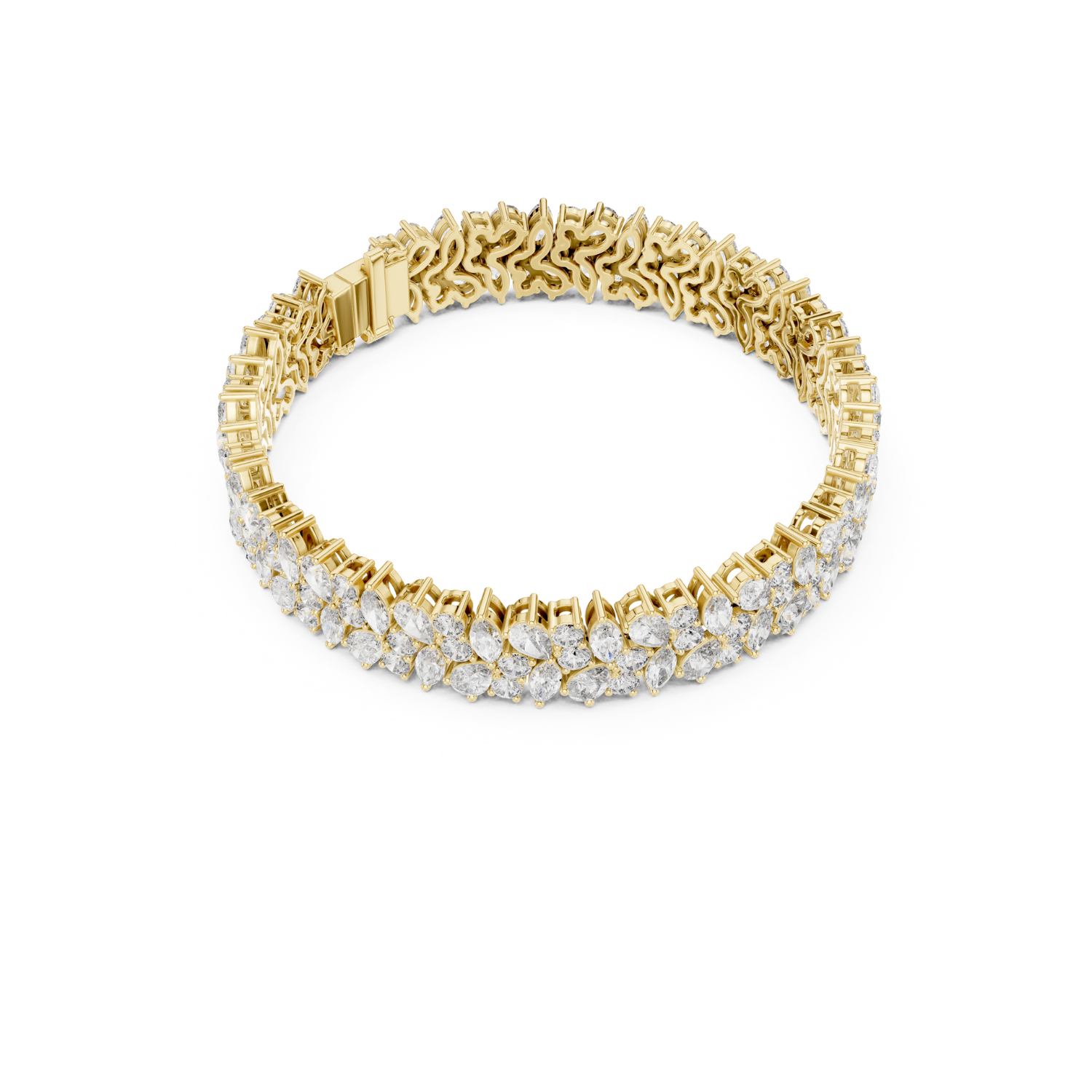 Natural Diamond Tennis Bracelet – 13.50ct GH/VS Regal Aura Heritage Collection