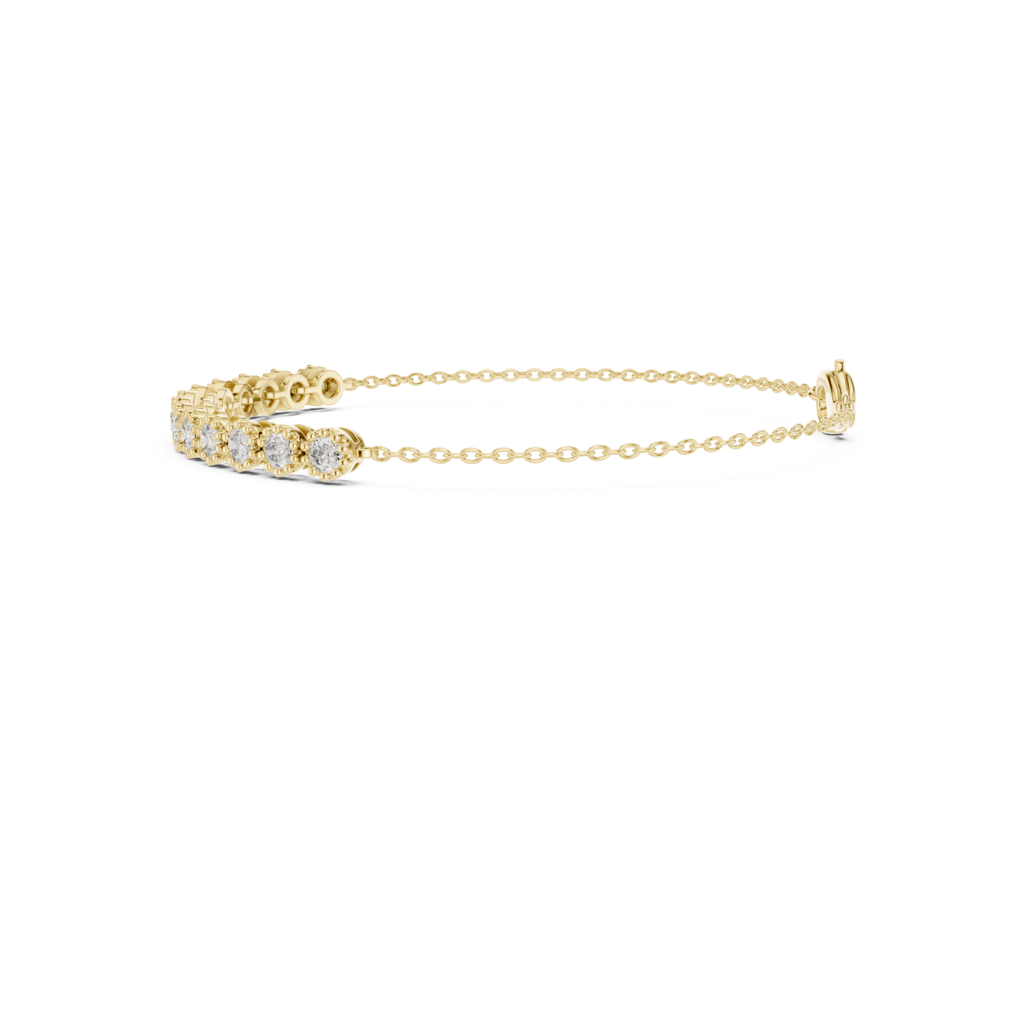Natural Diamond  Charm Bracelet – 1.43ct EF/VS Royal Opulent Series