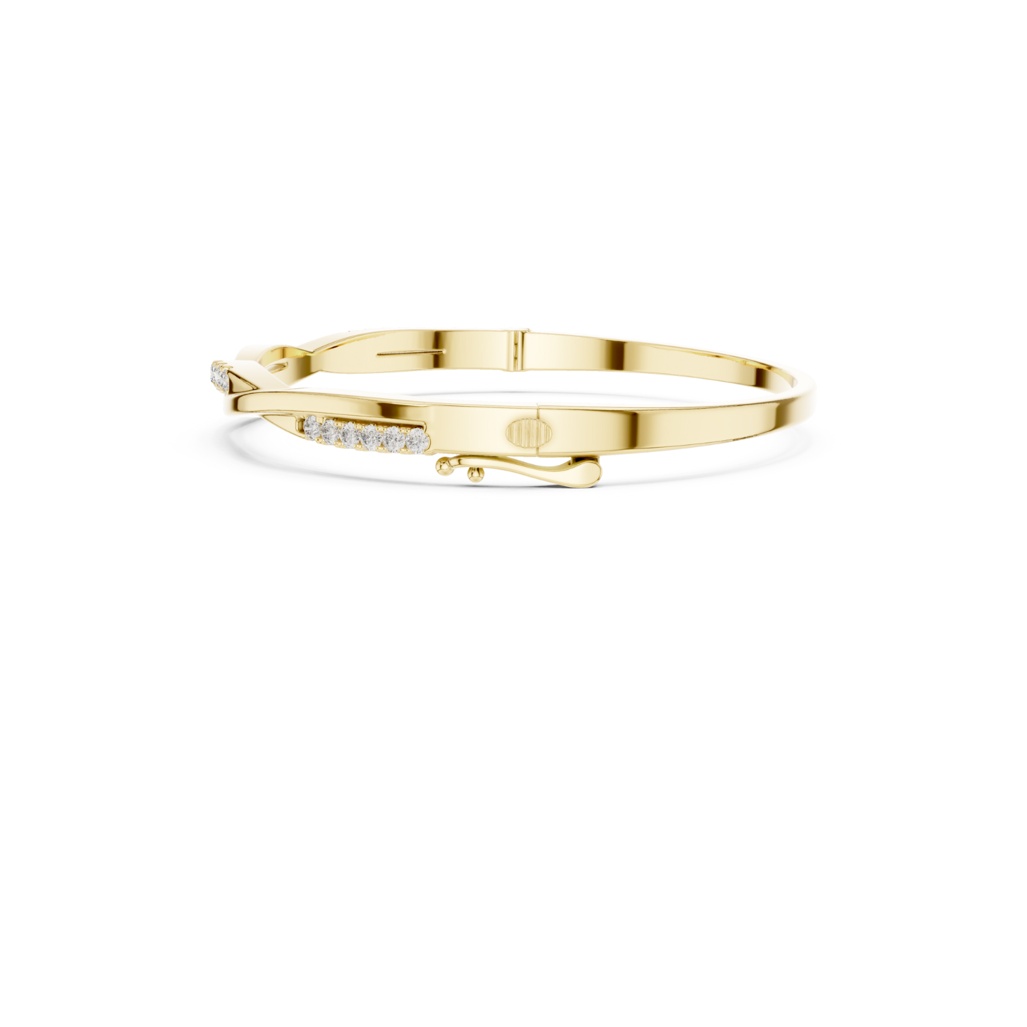 Natural Diamond Bangle Bracelet – 0.70ct EF/VS Heirloom Luxe Collection