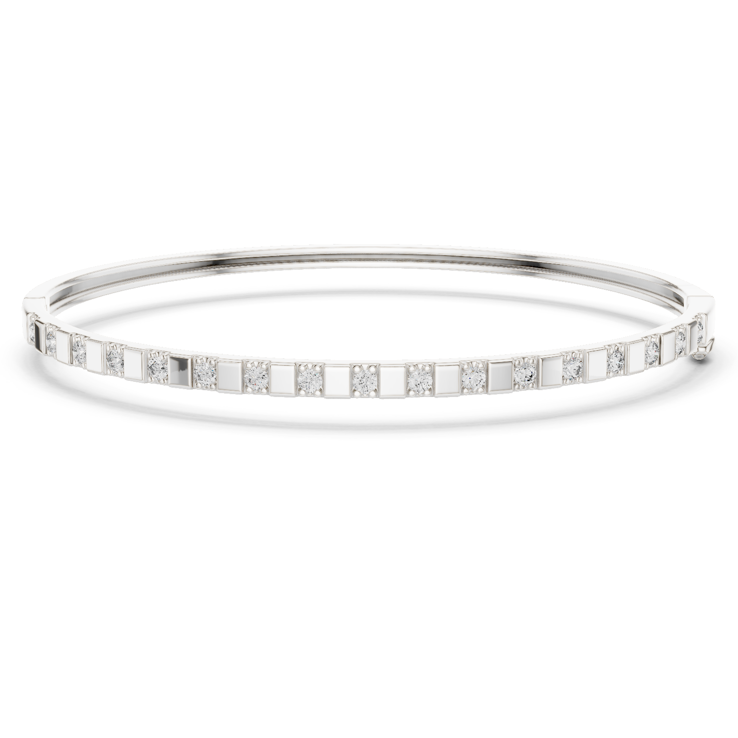 Natural Diamond Bangle Bracelet – 0.51ct EF/VS Exclusive Royal Luxe Series