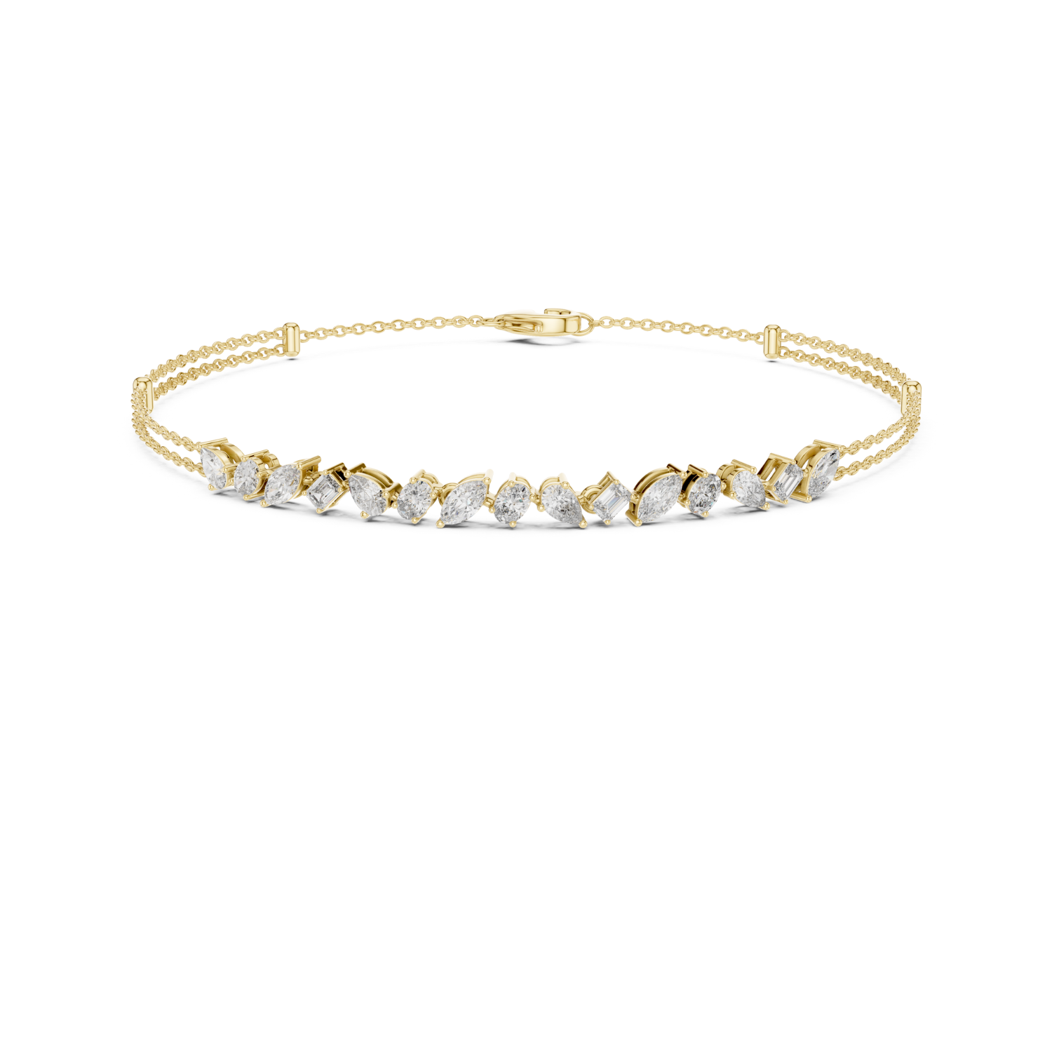 Natural Diamond Charm Bracelet – 1.50ct GH/VS Imperial Prestige Luxe