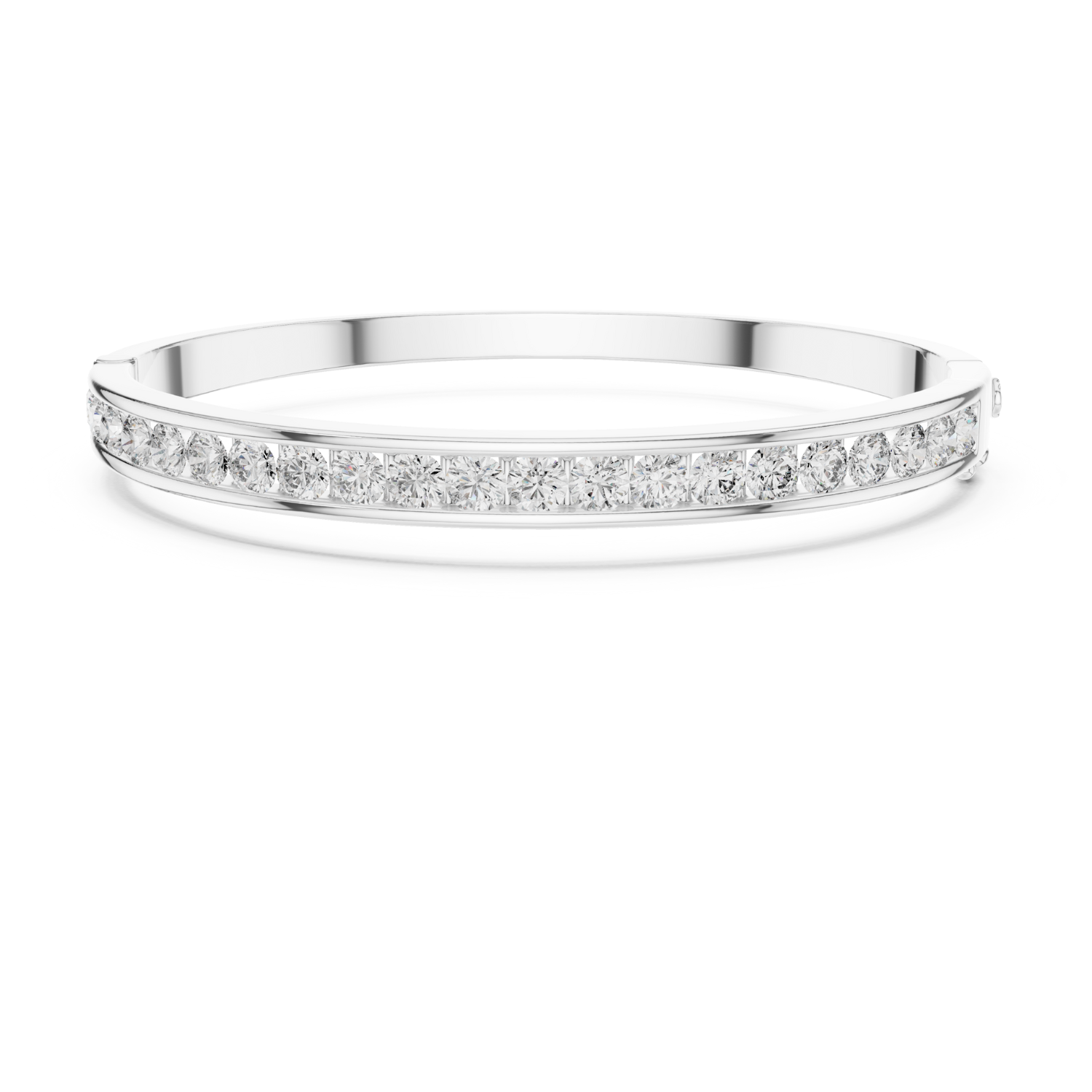 Natural Diamond Bangle Bracelet – 3.46ct EF/VS Elite Luxe Collection