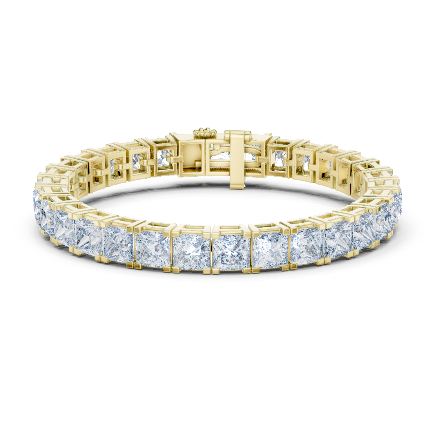Natural Diamond Tennis Bracelet – 24.28ct H/VS1 Crown Jewel Opulent Edition