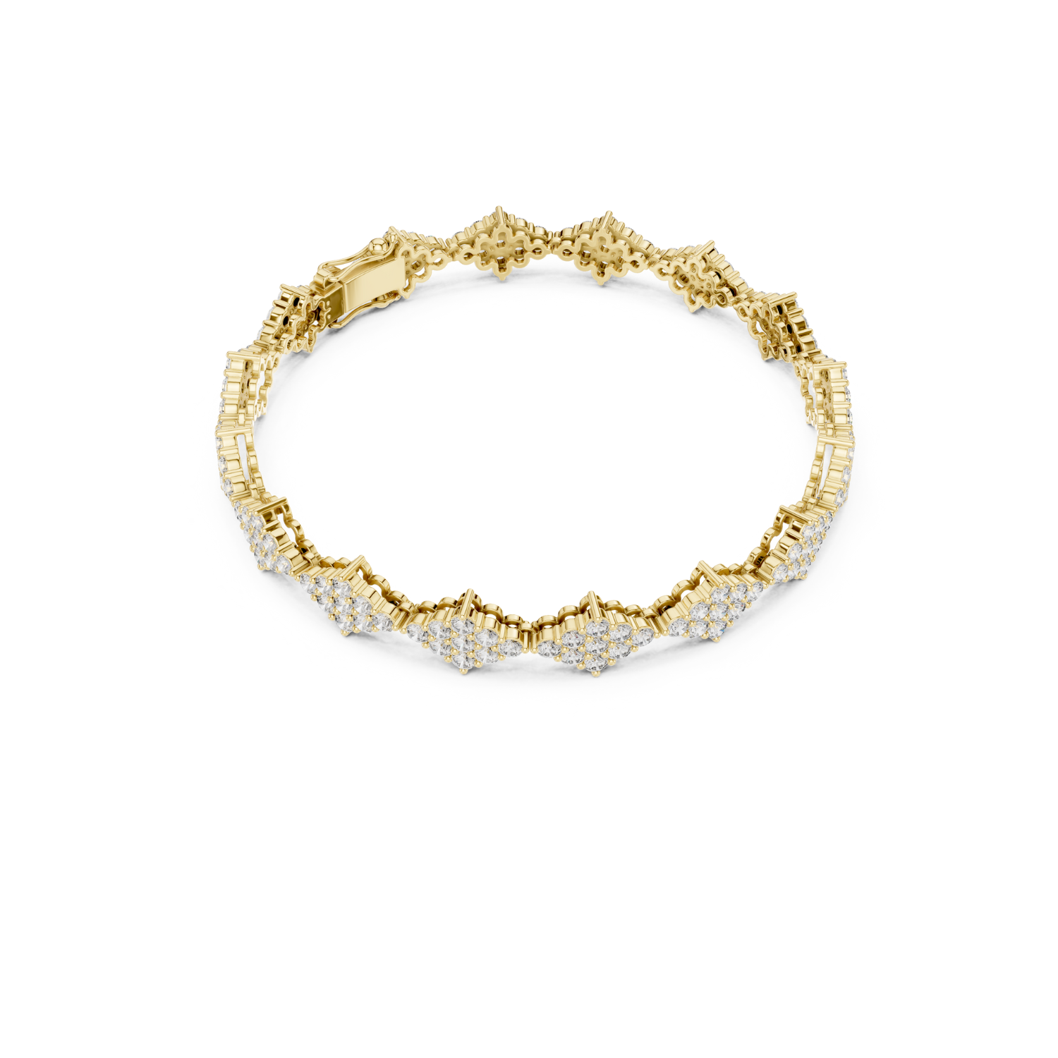 Natural Diamond Tennis Bracelet – 5.76ct GH/VS Majestic Aura Heritage Collection