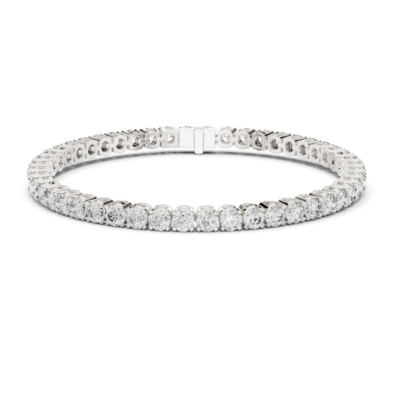 Natural Diamond Tennis Bracelet – 7.008ct GH/SI Exclusive Heritage Luxe