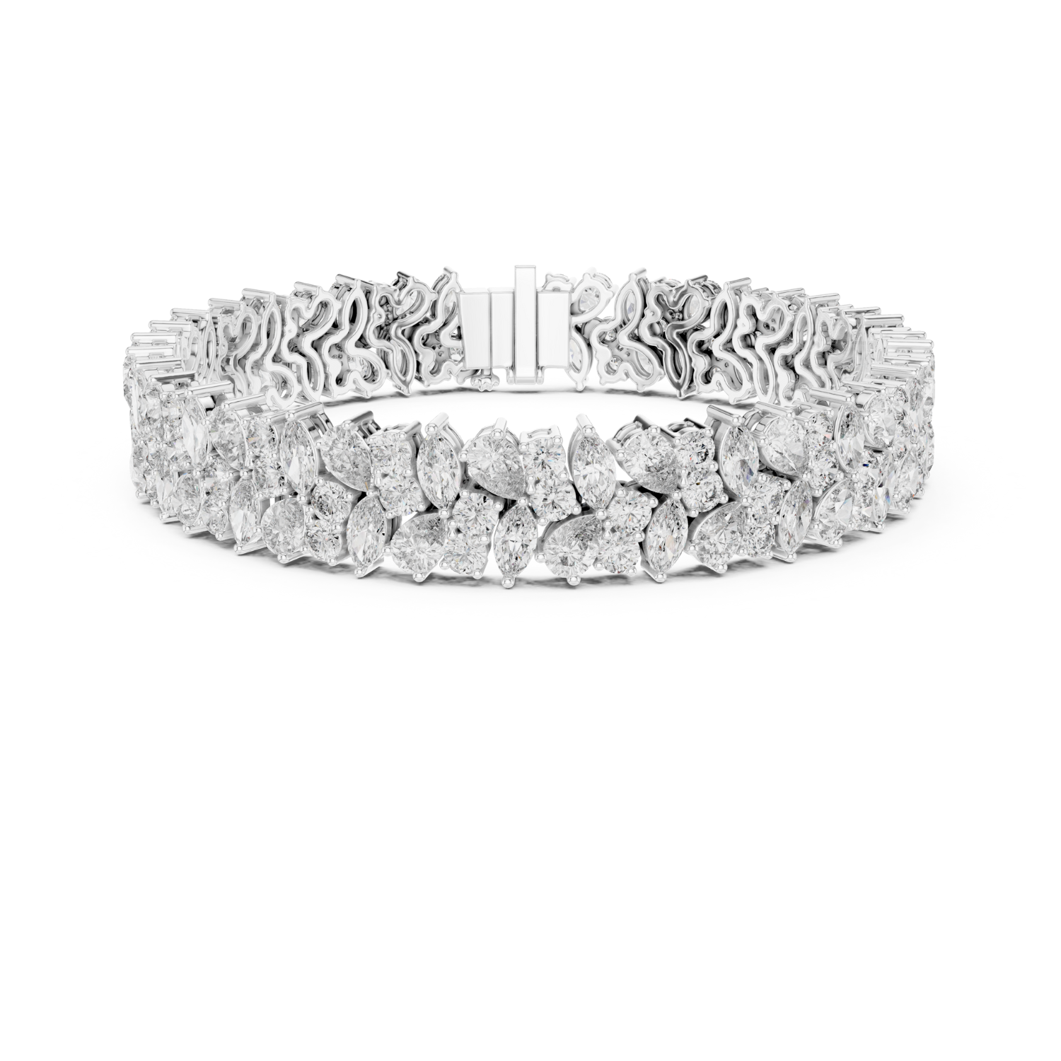 Natural Diamond Tennis Bracelet – 13.50ct GH/VS Regal Aura Heritage Collection