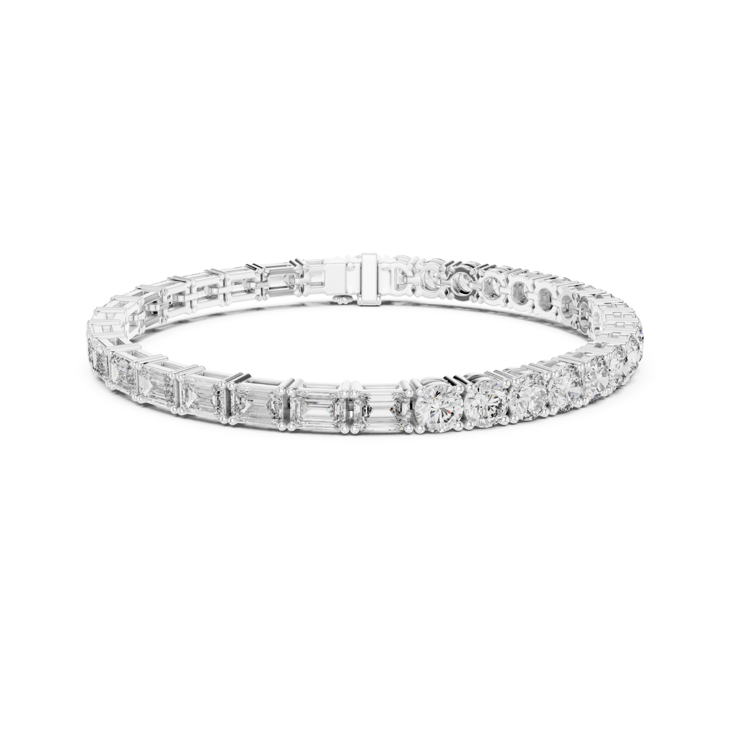 Natural Diamond Tennis Bracelet –12.60ct J/VS2 Opulent Crown Luxe Edition