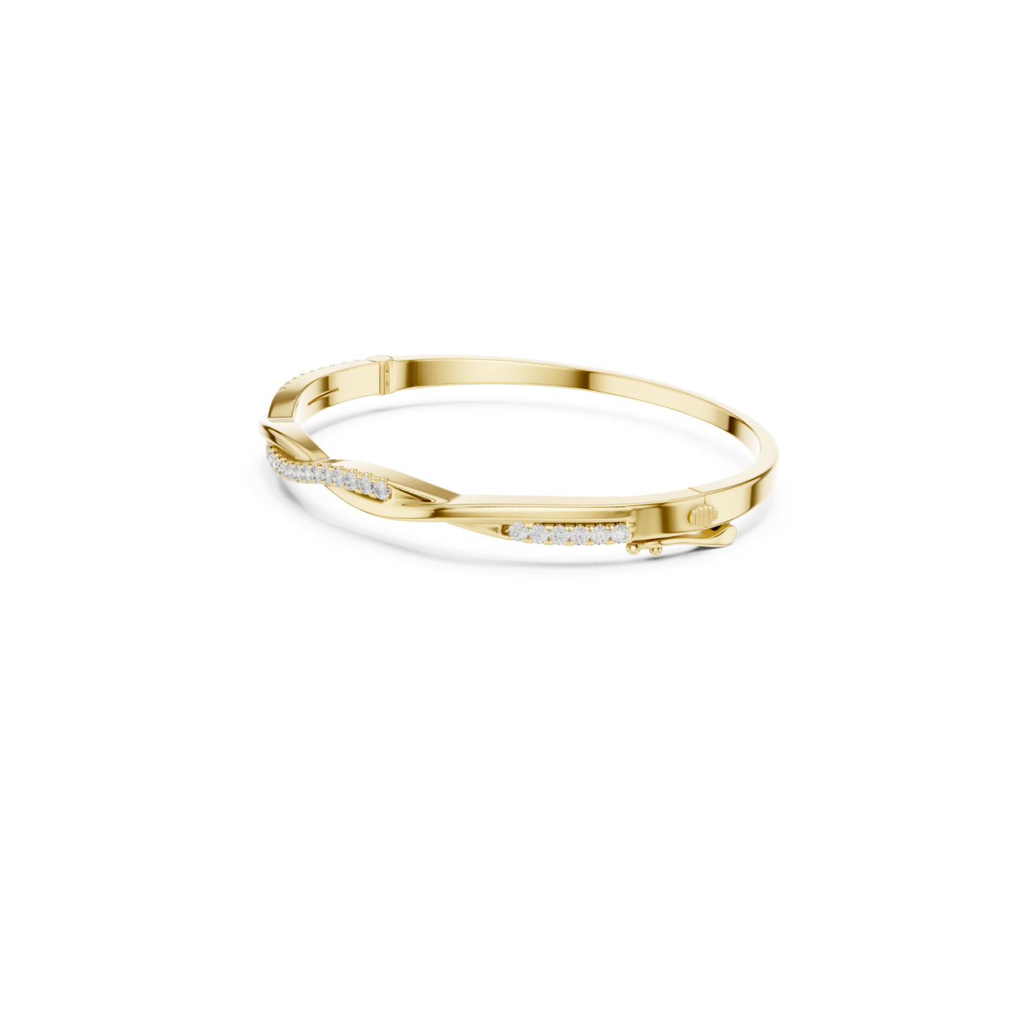 Natural Diamond Bangle Bracelet – 0.70ct EF/VS Heirloom Luxe Collection