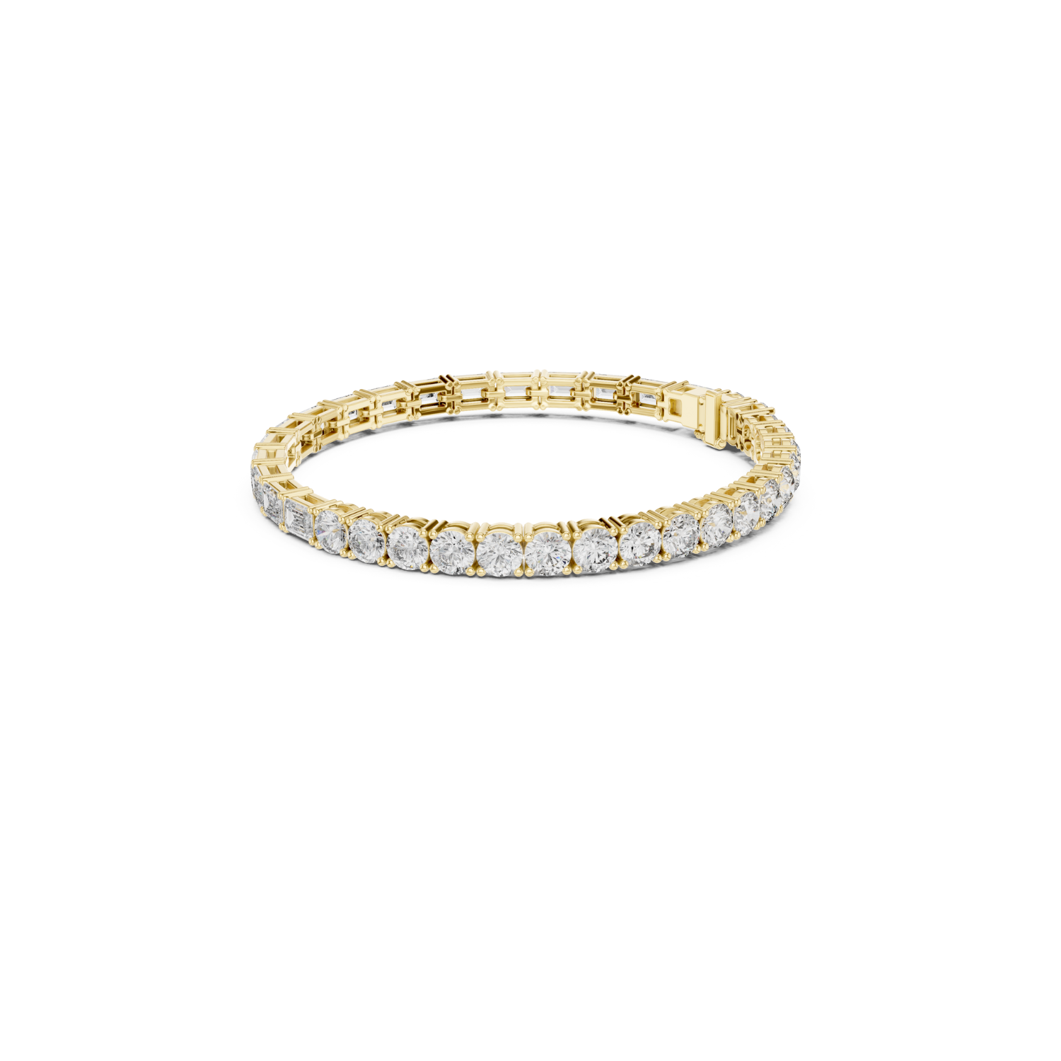Natural Diamond Tennis Bracelet –12.60ct J/VS2 Opulent Crown Luxe Edition