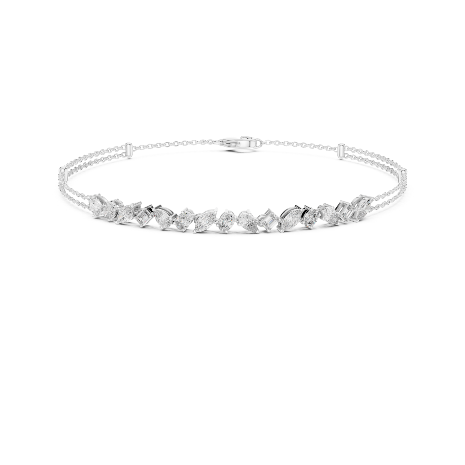 Natural Diamond Charm Bracelet – 1.50ct GH/VS Imperial Prestige Luxe