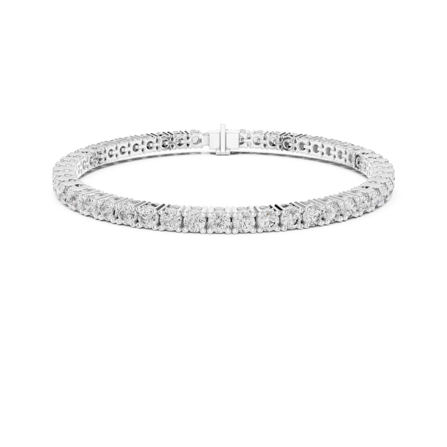 Natural Diamond Tennis Bracelet – 6.37ct GH/SI Royal Opulence Luxe Collection
