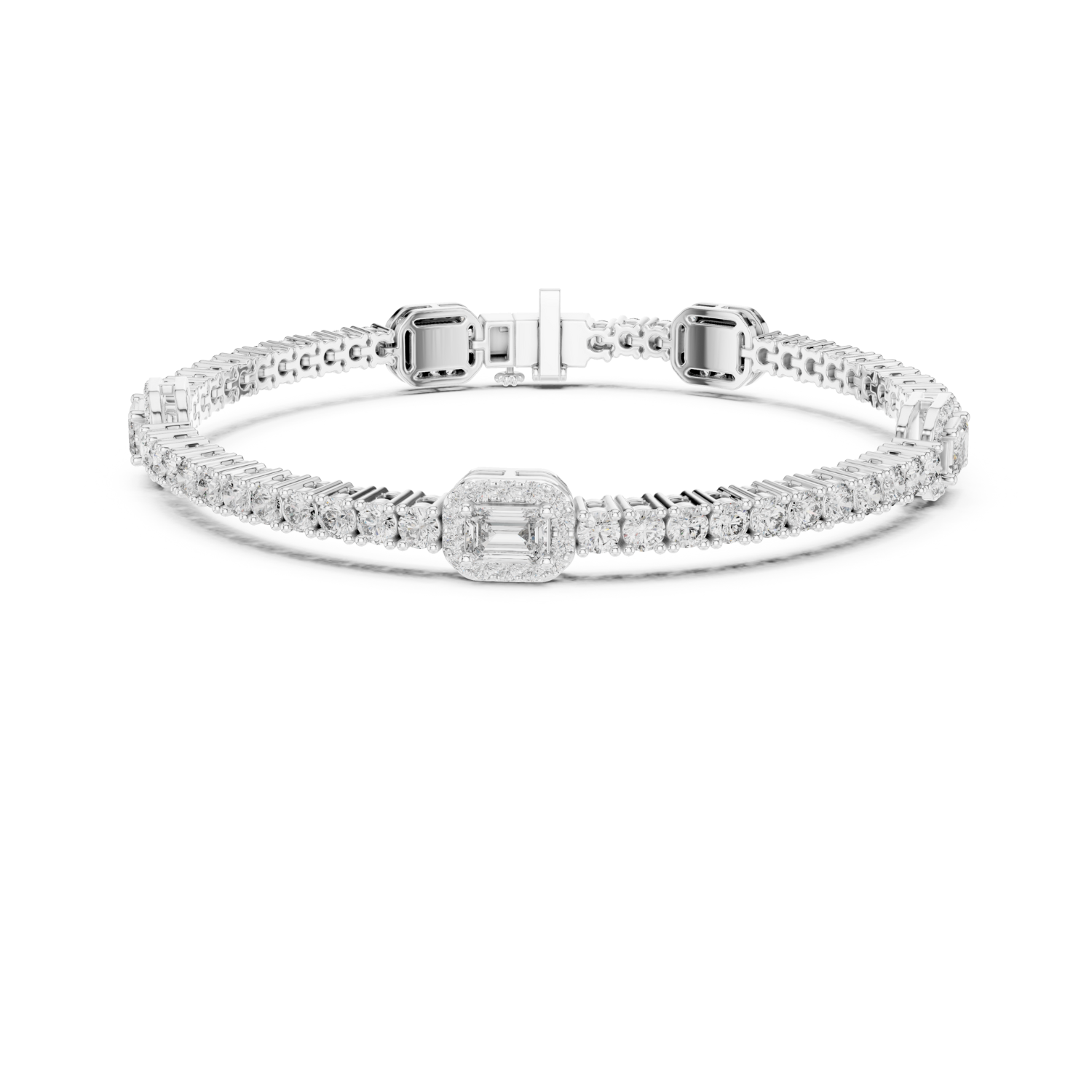 Natural Diamond Tennis Bracelet – 5.27ct J/VS1 Elite Crown Luxe Collection