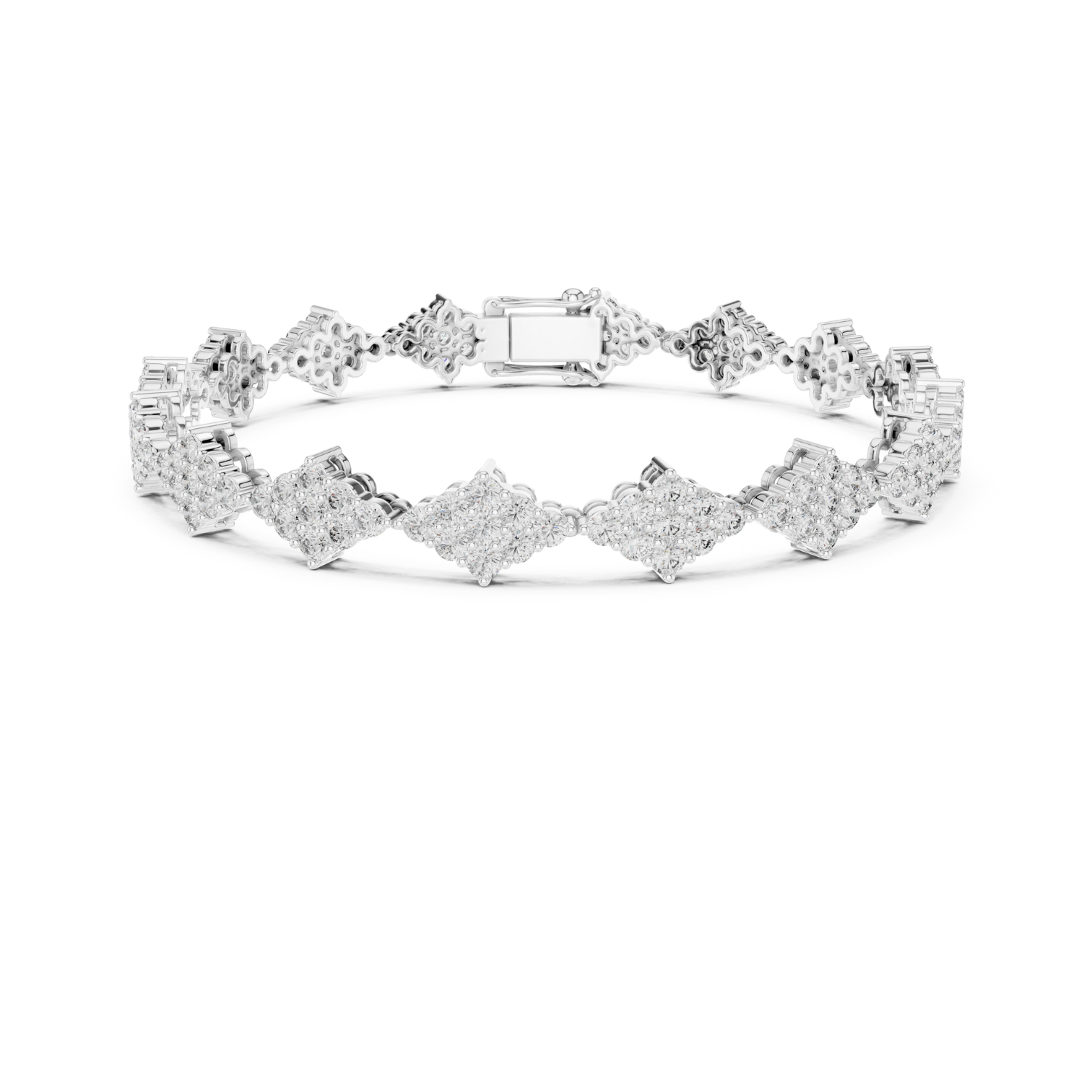 Natural Diamond Tennis Bracelet – 5.76ct GH/VS Majestic Aura Heritage Collection