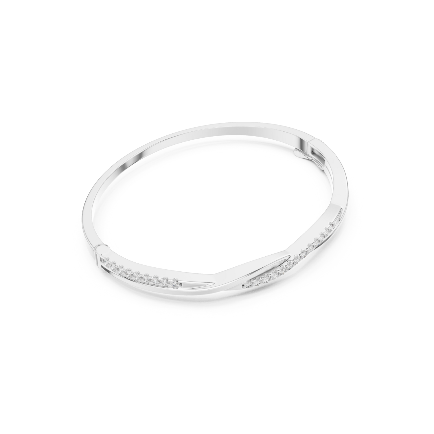 Natural Diamond Bangle Bracelet – 0.70ct EF/VS Heirloom Luxe Collection