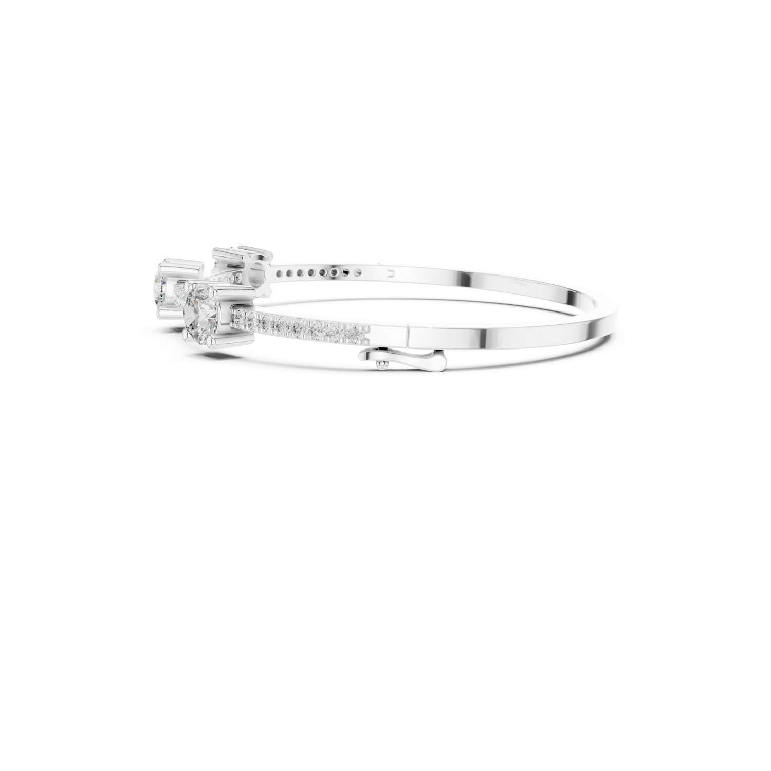 Natural Diamond Bangle Bracelet – 3.60ct I/SI1 Majestic Radiance Luxe