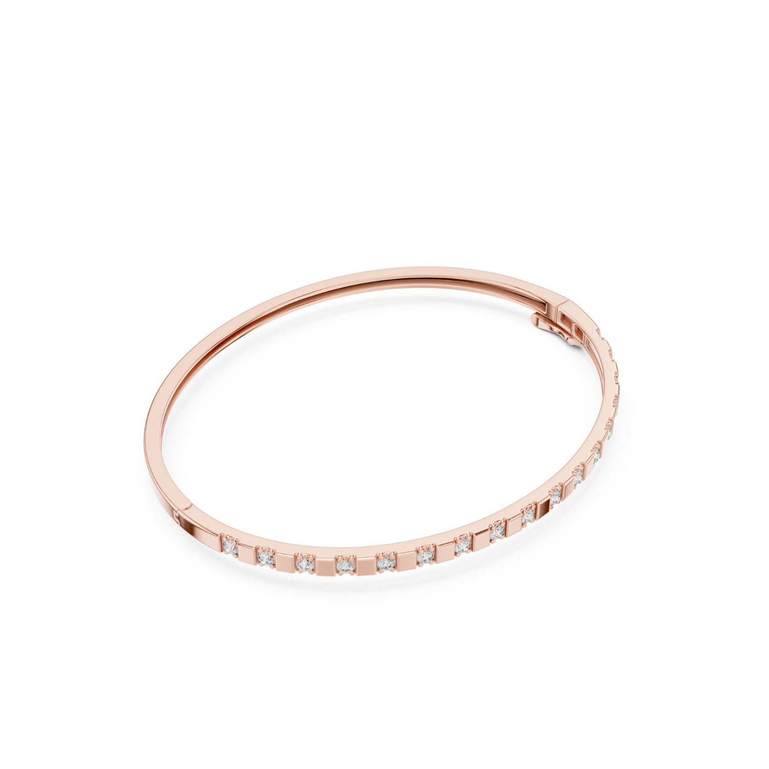 Natural Diamond Bangle Bracelet – 0.51ct EF/VS Exclusive Royal Luxe Series