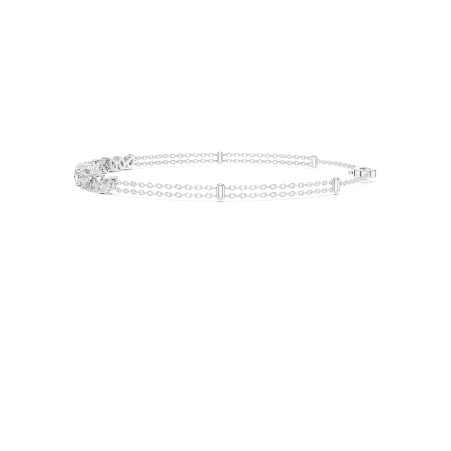 Natural Diamond Charm Bracelet – 1.50ct GH/VS Imperial Prestige Luxe