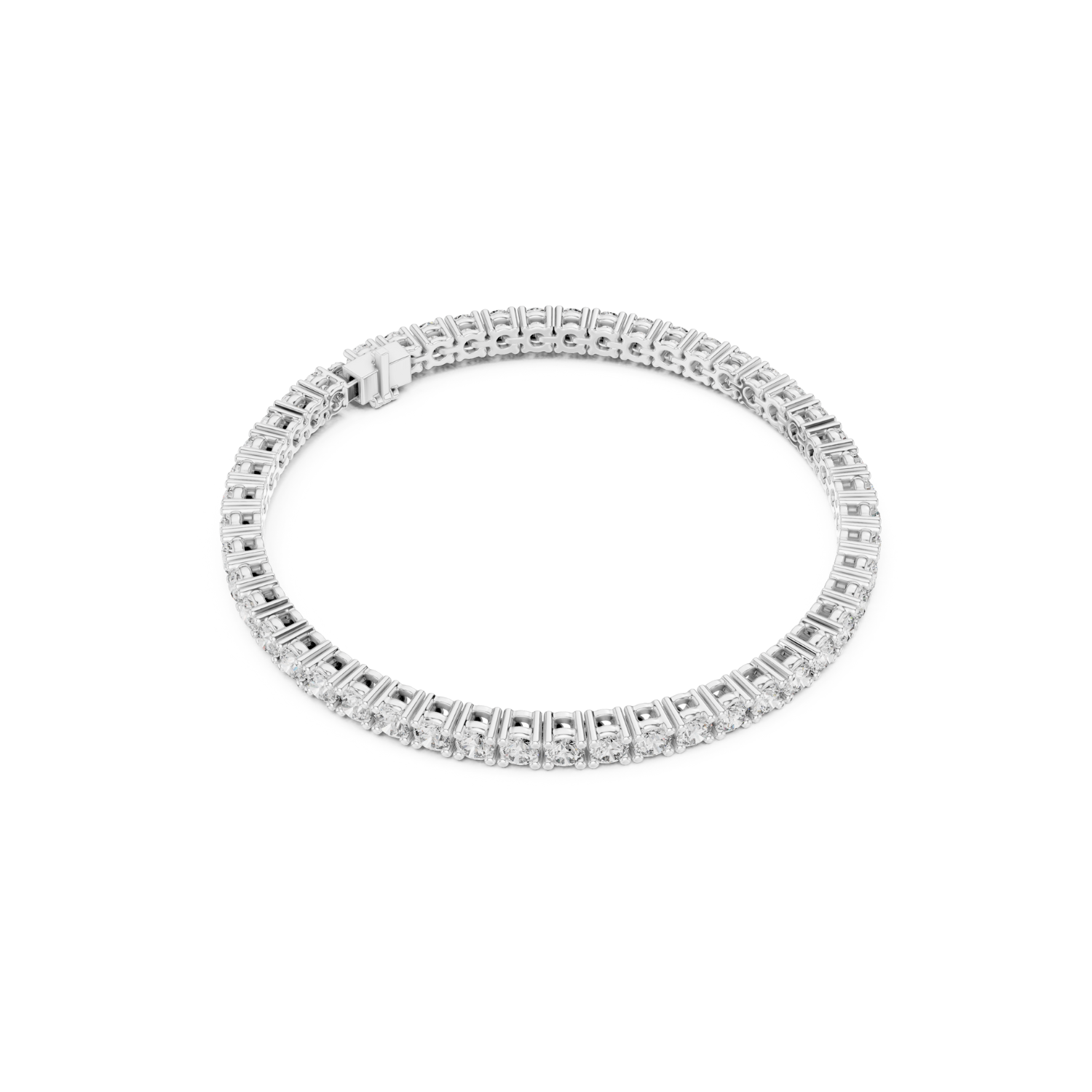 Natural Diamond Tennis Bracelet – 6.37ct GH/SI Royal Opulence Luxe Collection