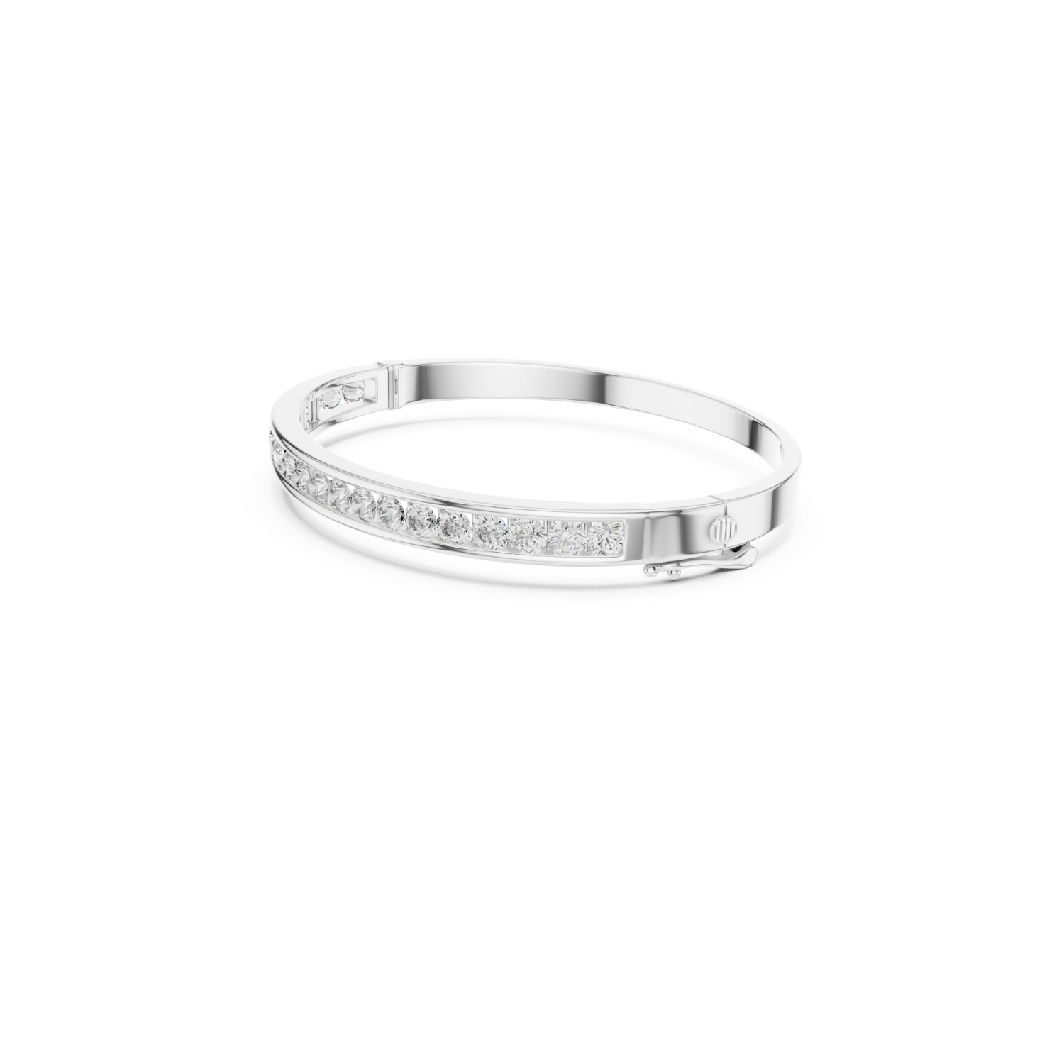 Natural Diamond Bangle Bracelet – 3.46ct EF/VS Elite Luxe Collection