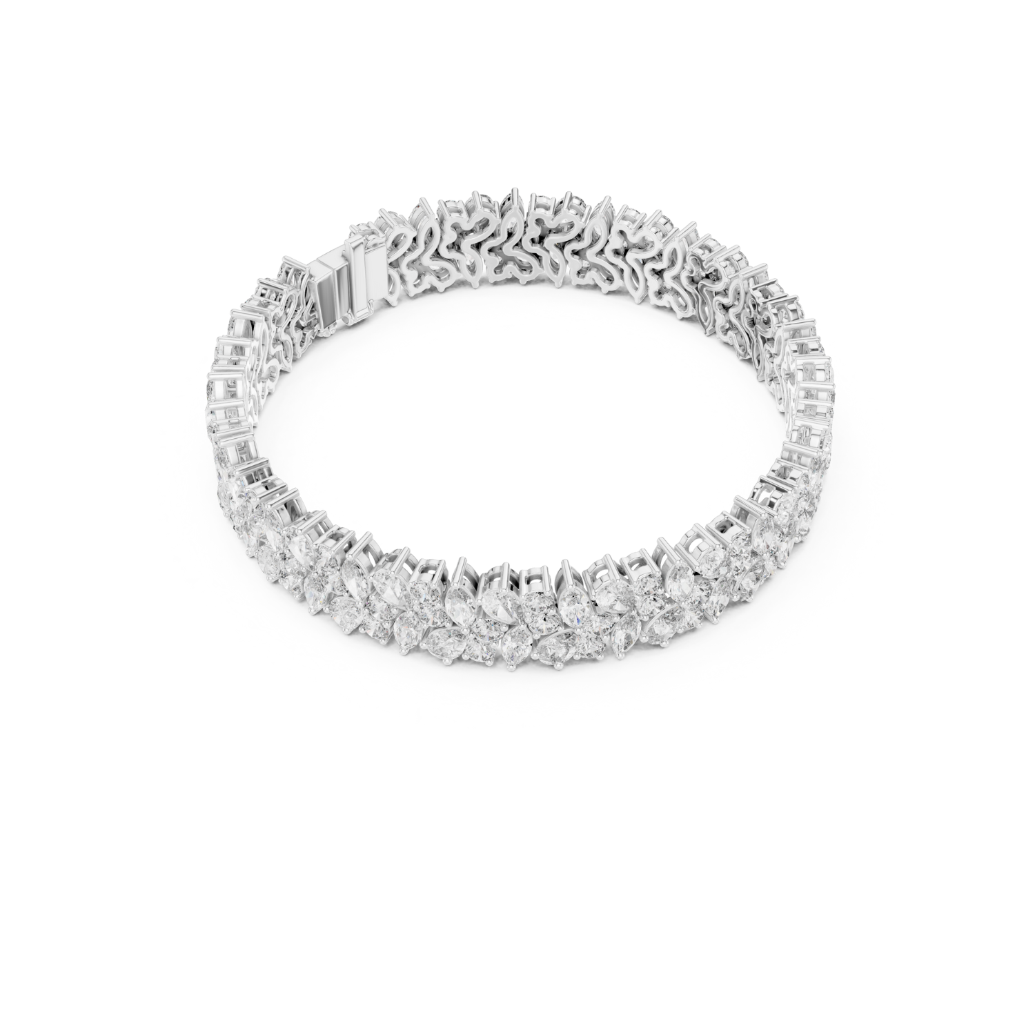 Natural Diamond Tennis Bracelet – 13.50ct GH/VS Regal Aura Heritage Collection