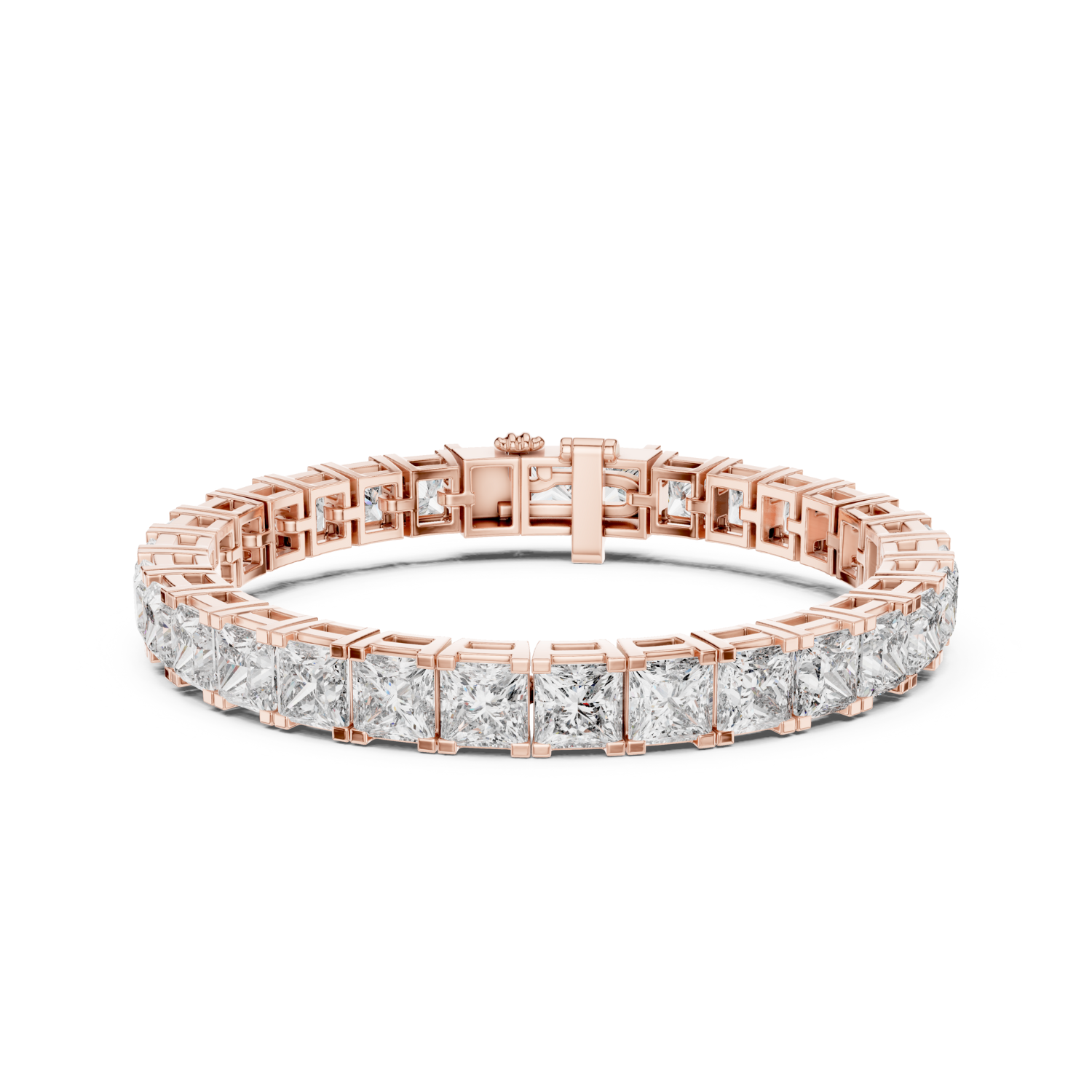 Natural Diamond Tennis Bracelet – 24.28ct H/VS1 Crown Jewel Opulent Edition