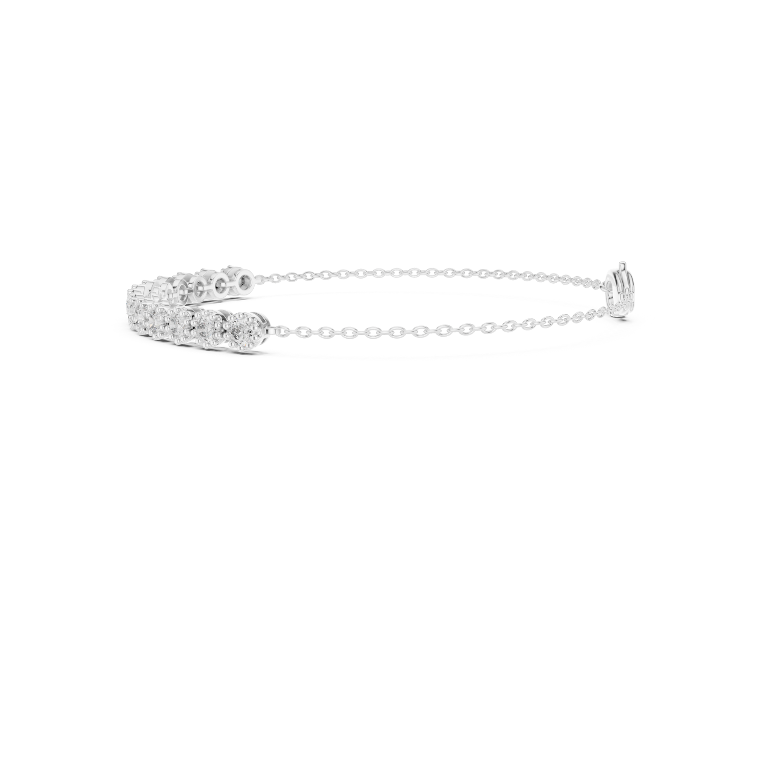 Natural Diamond  Charm Bracelet – 1.43ct EF/VS Royal Opulent Series