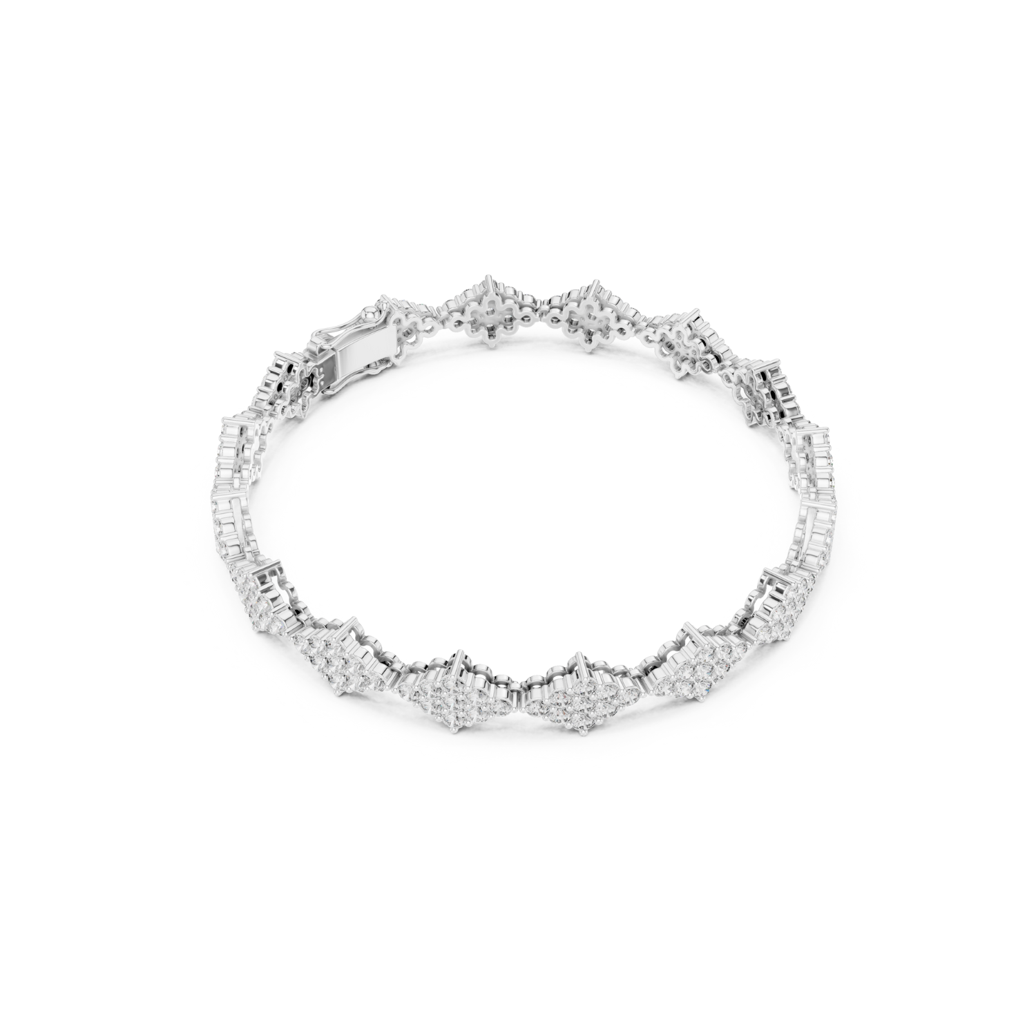 Natural Diamond Tennis Bracelet – 5.76ct GH/VS Majestic Aura Heritage Collection