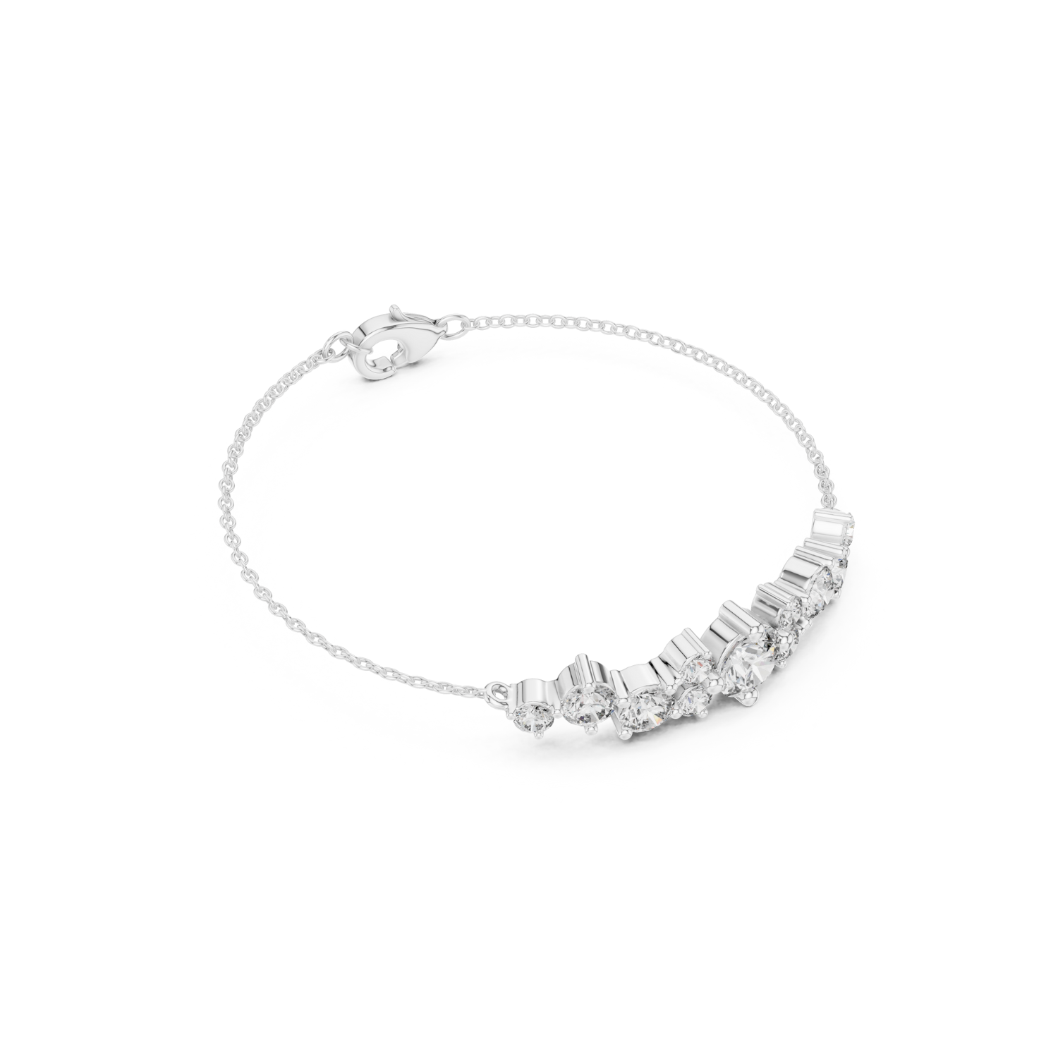 Natural Diamond Charm Bracelet – 3.03ct I/VS1 Supreme Royal Heritage Series
