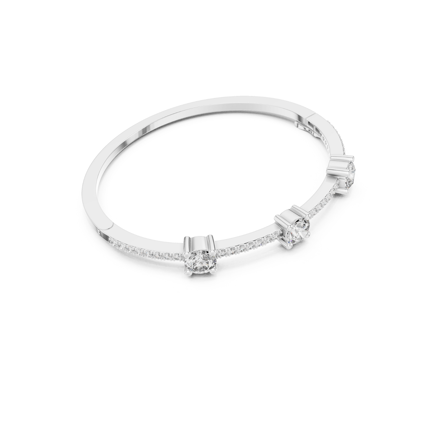 Natural Diamond Bangle Bracelet – 3.60ct I/SI1 Majestic Radiance Luxe