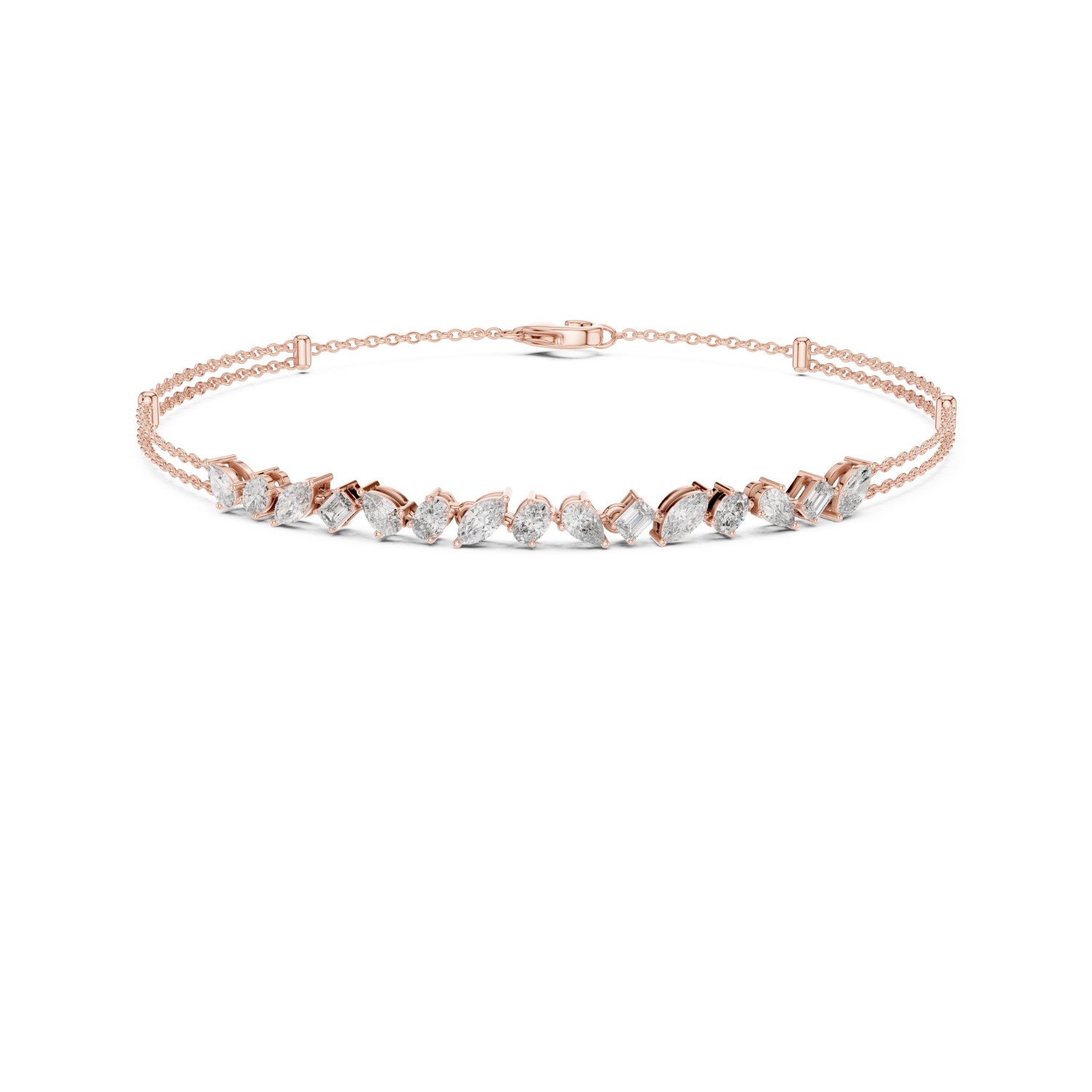 Natural Diamond Charm Bracelet – 1.50ct GH/VS Imperial Prestige Luxe