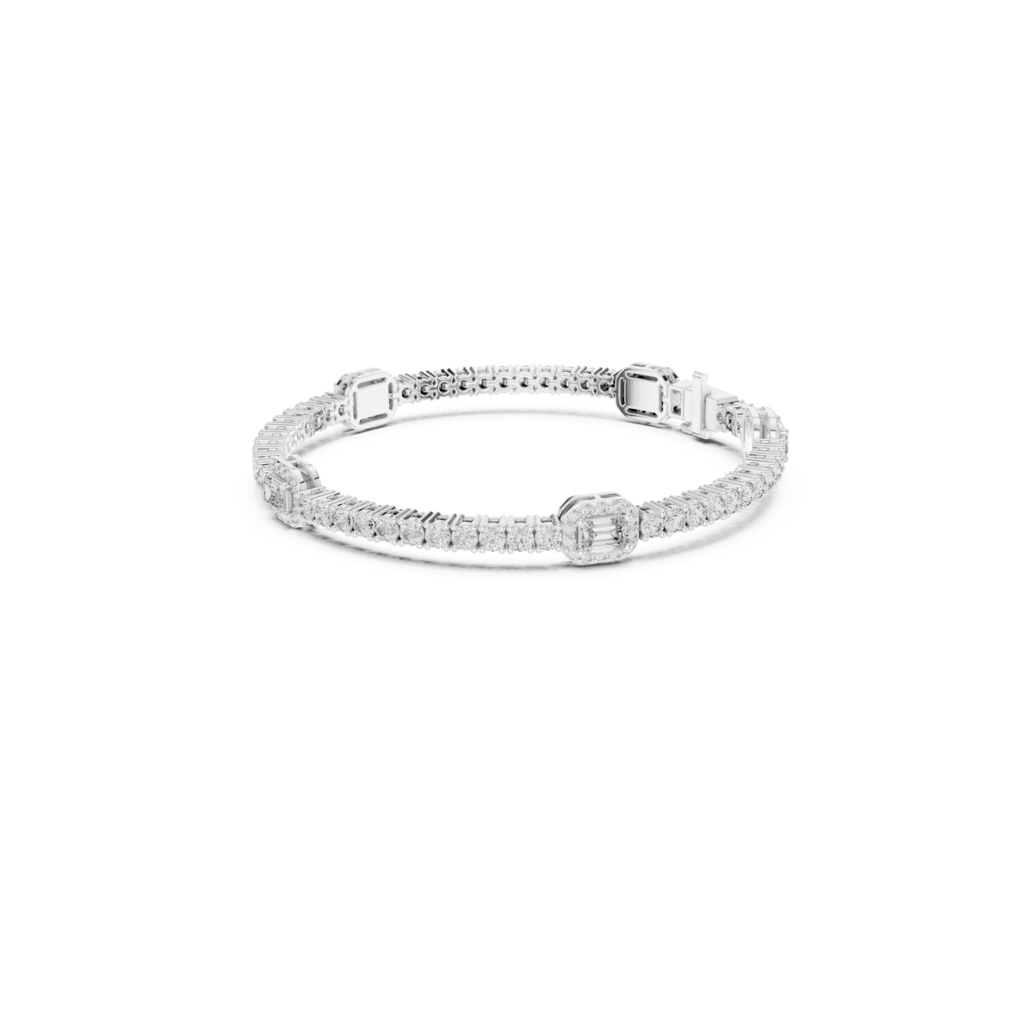 Natural Diamond Tennis Bracelet – 5.27ct J/VS1 Elite Crown Luxe Collection